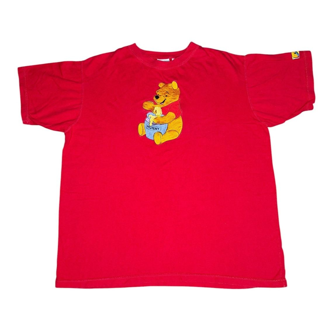 Disney × Vintage Vintage 90s Disney Winnie the Pooh Hunny Embroidered T-Shirt Size US XL / EU 56 / 4 - 1 Thumbnail