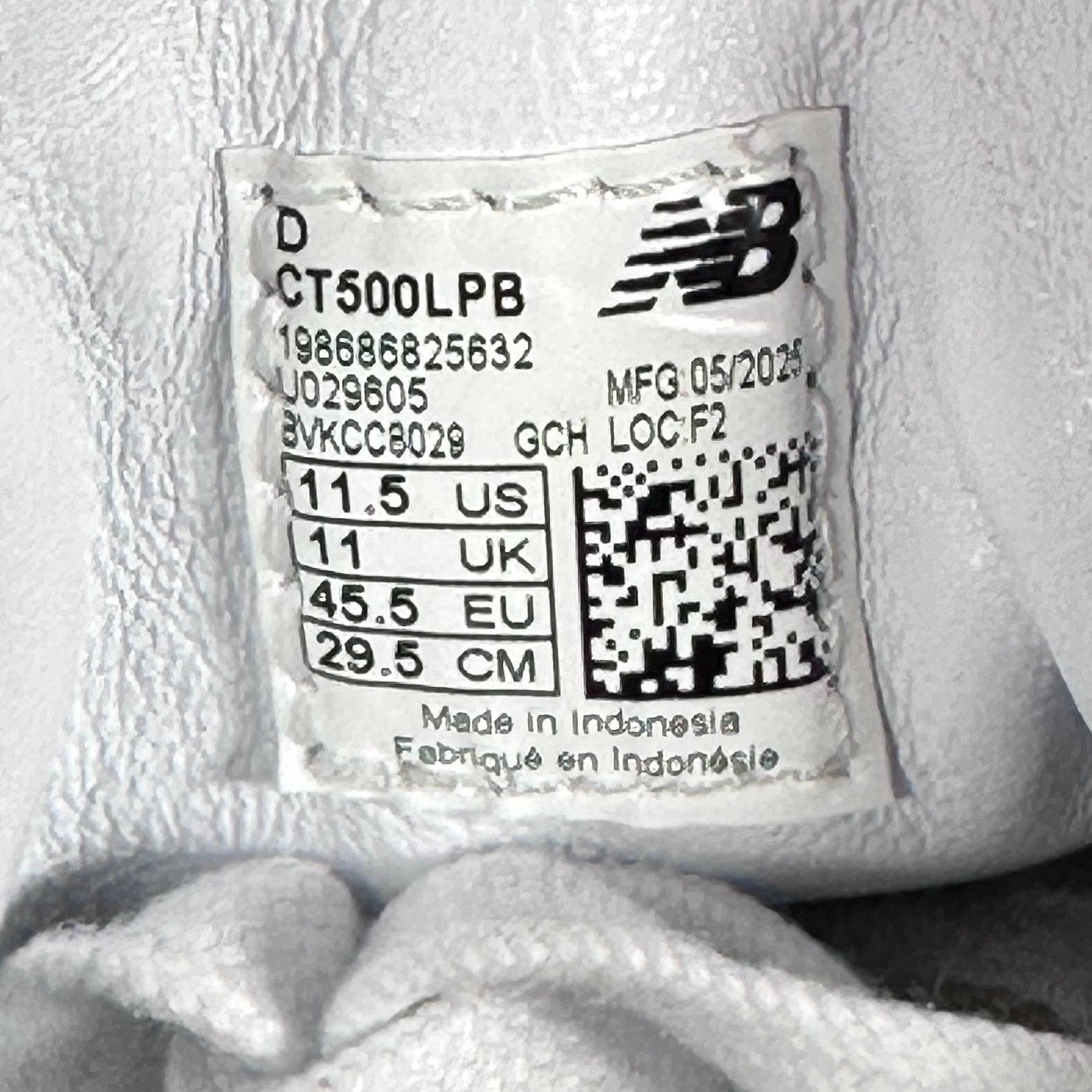New Balance T500 Court White/Red Size US 11.5 / EU 44-45 - 11 Thumbnail