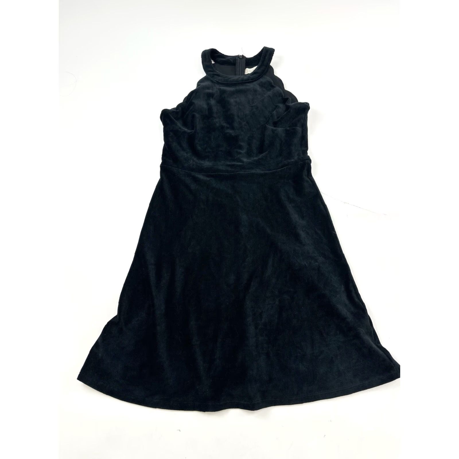 Vintage VINTAGE Altar’d State Dress Women’s M Medium Black Scallop Halter Office Siren Size M / US 6-8 / IT 42-44 - 2 Thumbnail