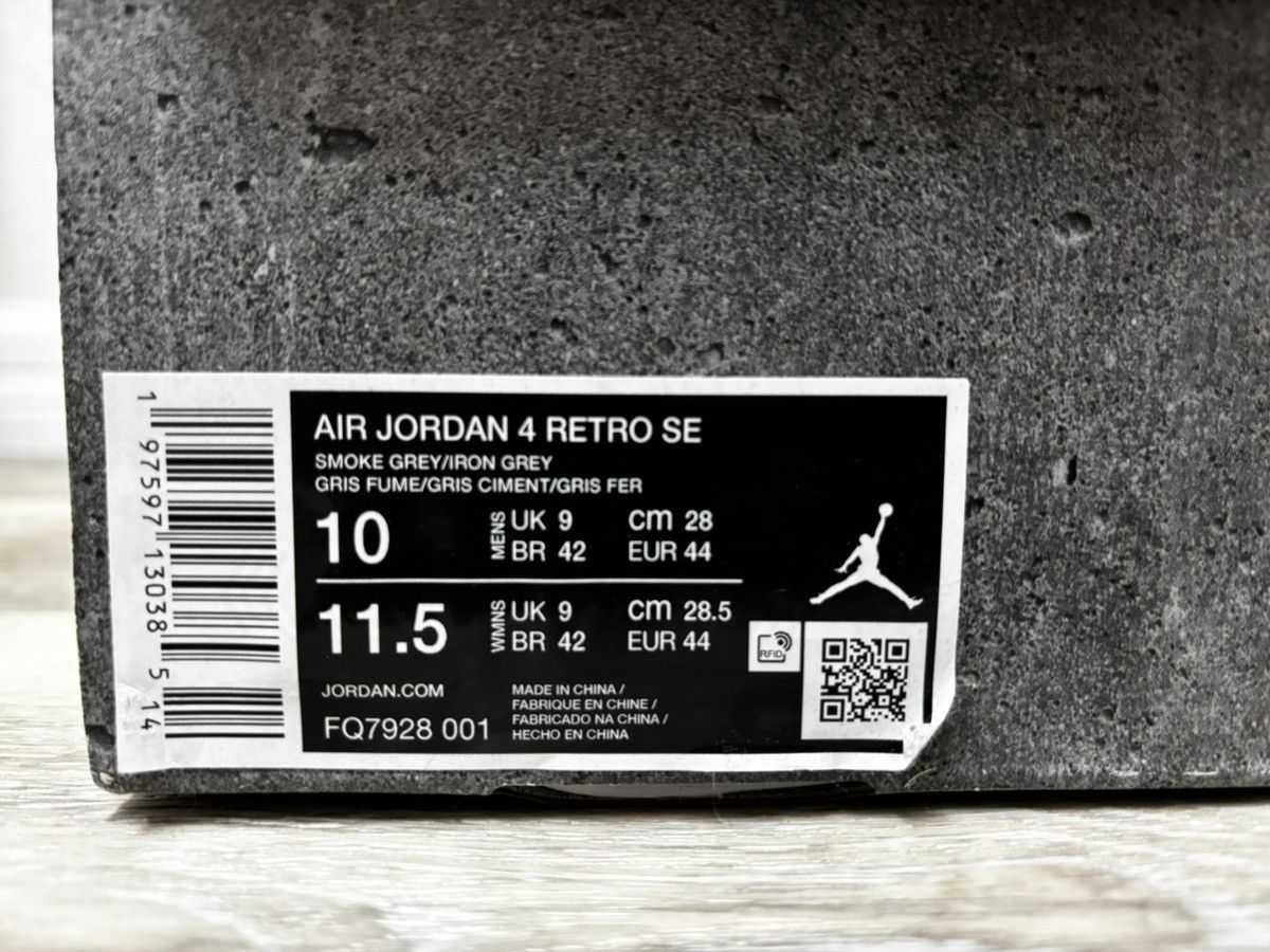 Jordan Brand 2024 Air Jordan 4 Retro SE 'Wet Cement' Size US 10 / EU 43 - 10 Thumbnail