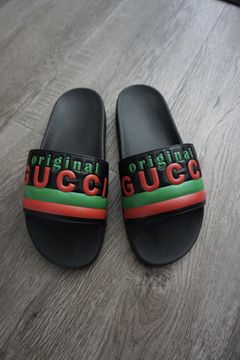 GUCCI GG Supreme Men's maxi GG canvas slide sandal (624695 UKOD0 2673)