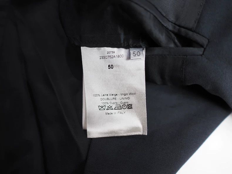 Dior Dior Dark blue classic wool slim formal suit 2502-Nextarrow Size 50R - 6 Thumbnail