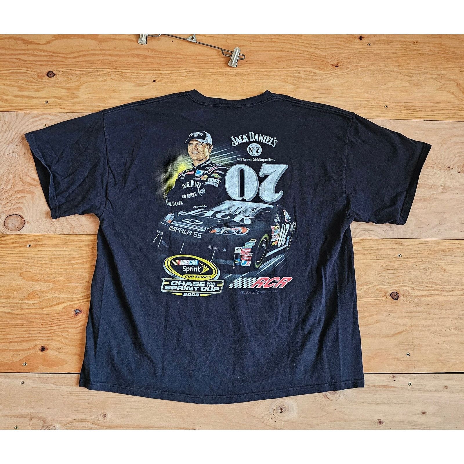 Chase Authentics Clint Bowyer Jack Whiskey Nascar T-Shirt, Double Sided 2XL Size US XXL / EU 58 / 5 - 3 Thumbnail