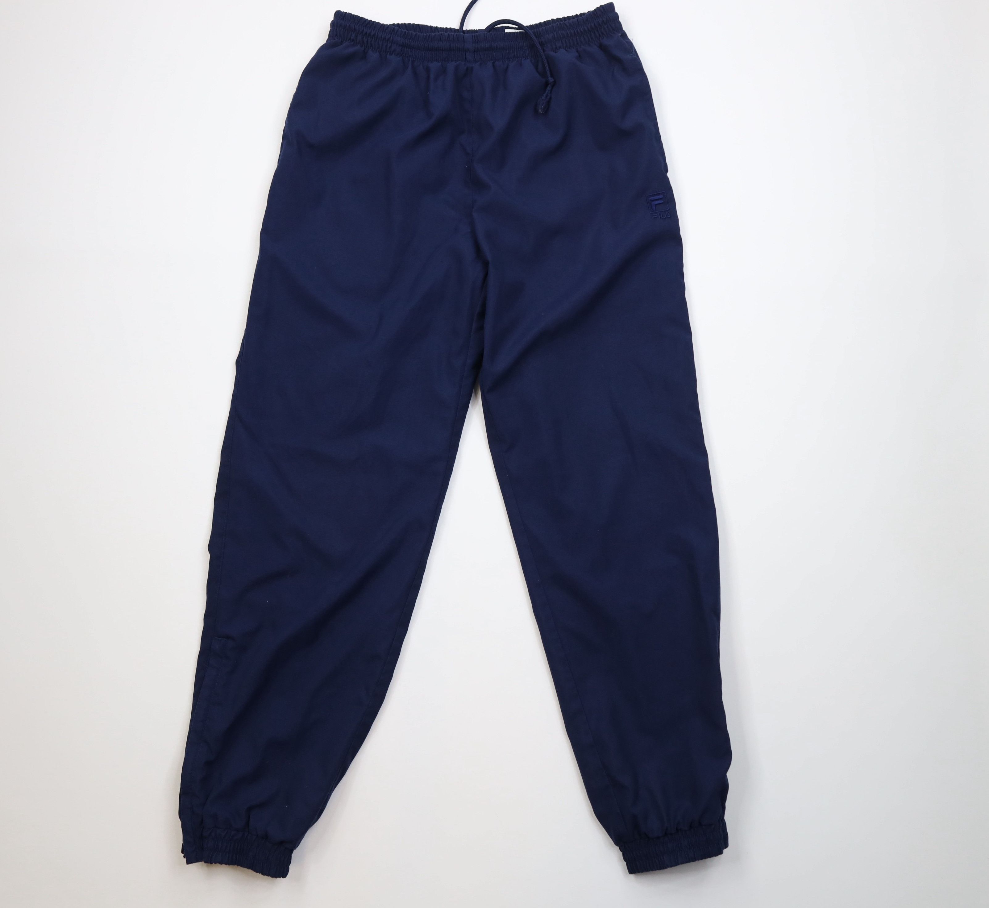 Vintage 90s Fila Bjorn Borg Tennis Lined Joggers Pants Blue