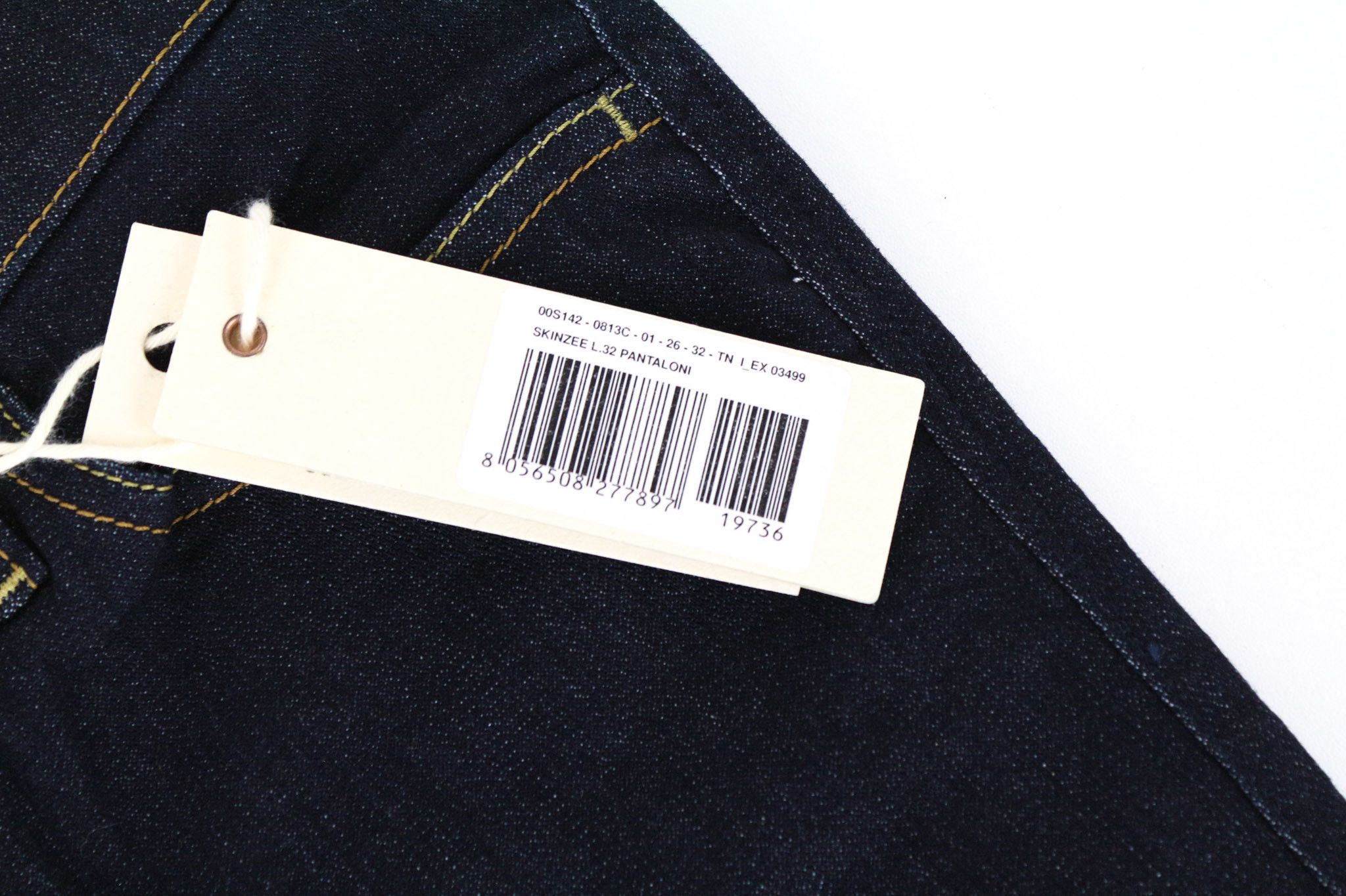 Diesel SKINZEE 0813C W26/L32 Blue Stretch Jeans 70948 Size 26" / US 2 / IT 38 - 5 Thumbnail