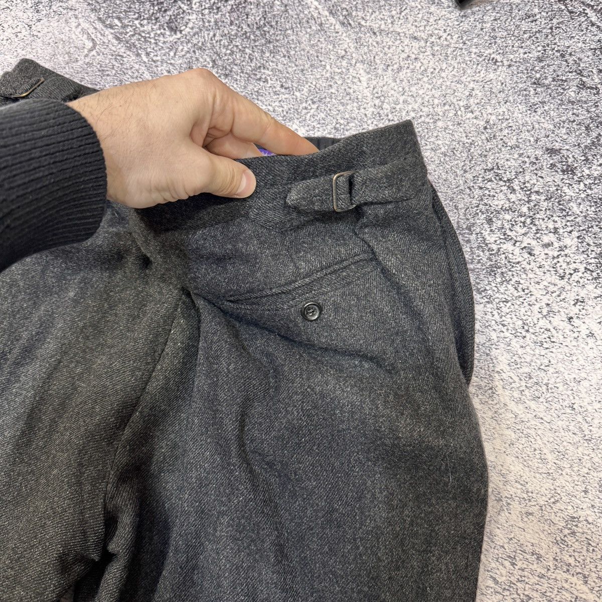 Ralph Lauren Purple Label Ralph Lauren Purple Label RLPL Wool Trousers 34/30 size Size US 34 / EU 50 - 9 Thumbnail
