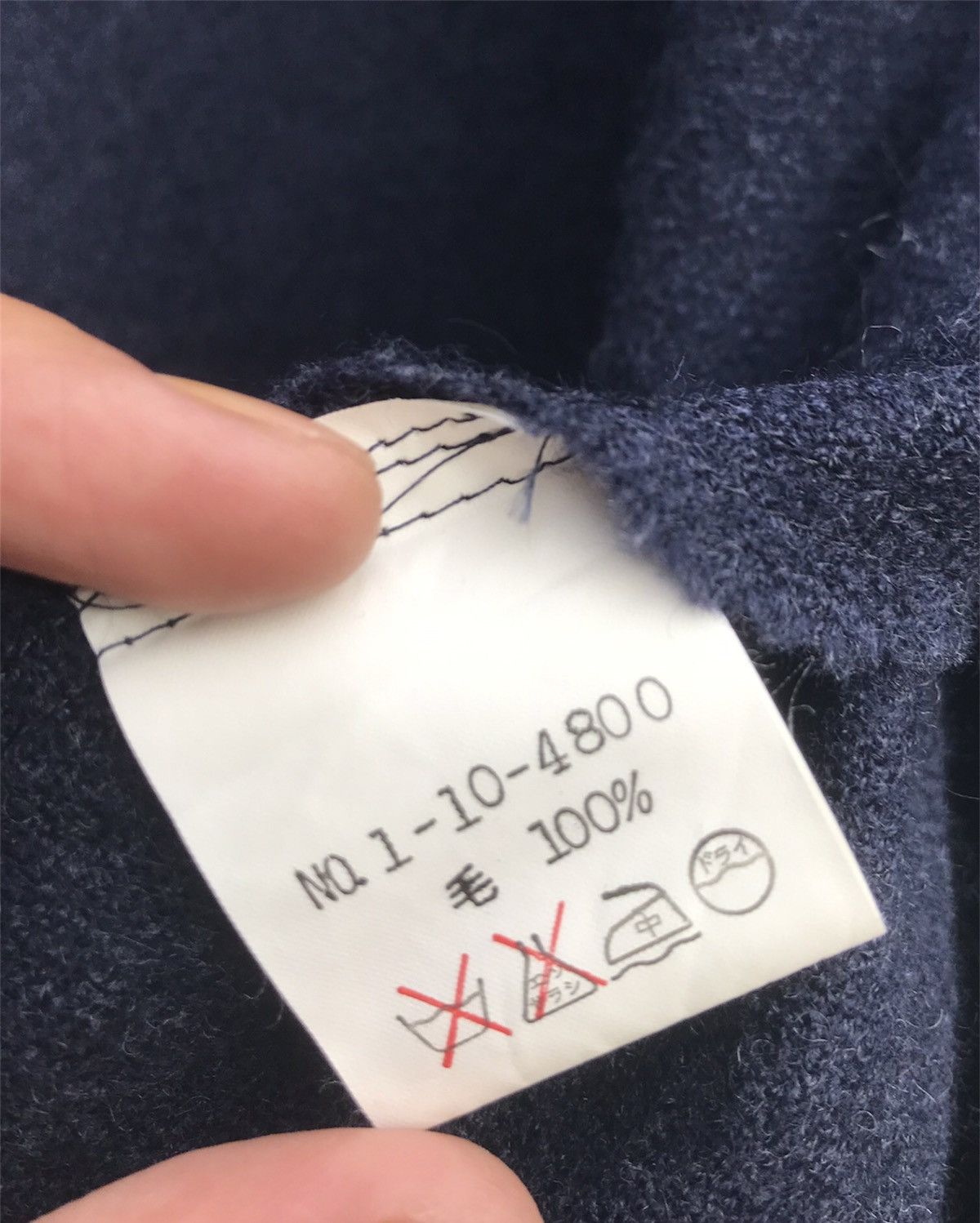 45rpm Vintage 45rpm Side Buttons Wool Dress Size ONE SIZE - 6 Thumbnail