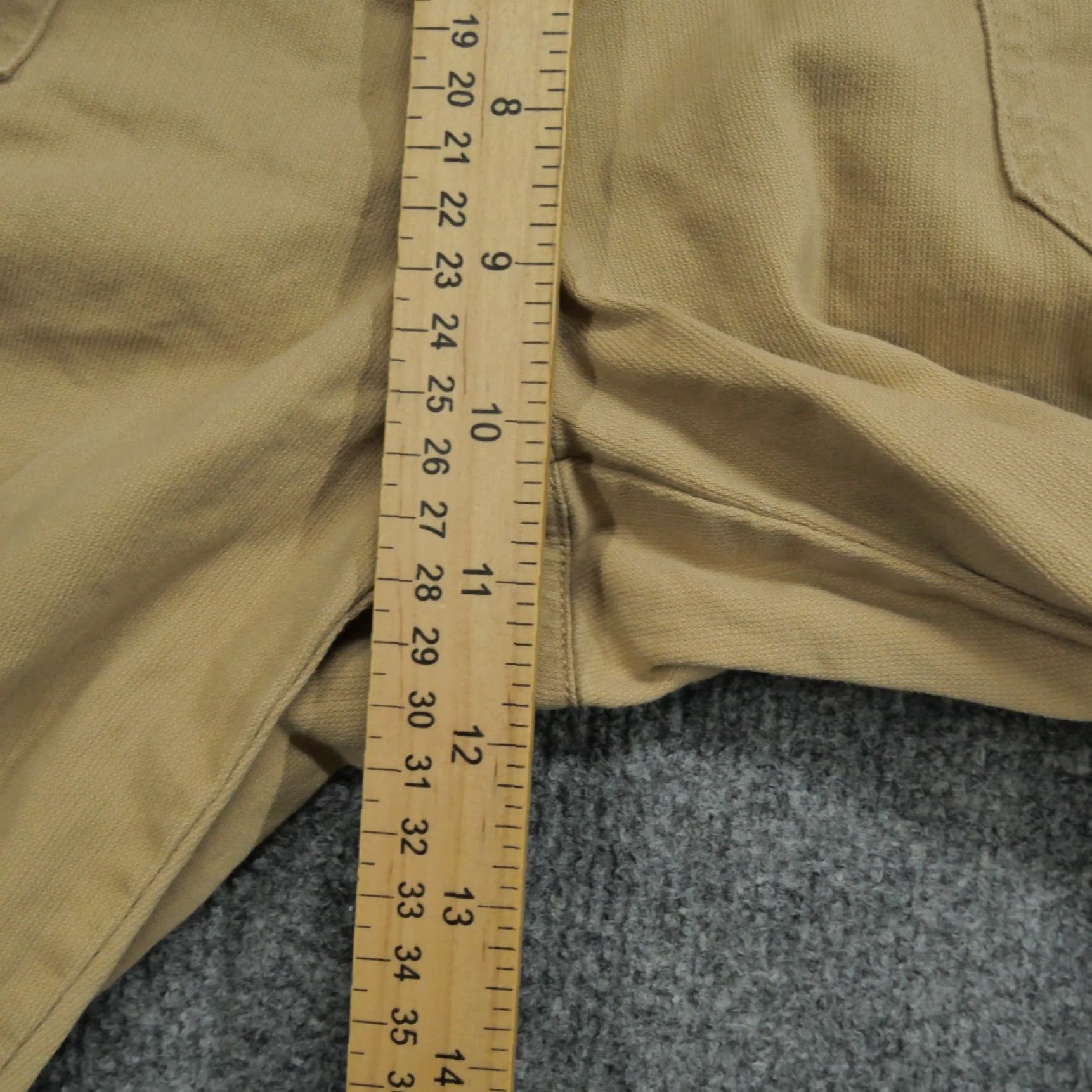 Ralph Lauren VINTAGE Ralph Lauren Pants Womens 8 Petite 8P Tan Brown Military Cropped Y2K Straight Pockets Beiges Brown Cropped 24in Inseam Womens Size 30" / US 8 / IT 44 - 7 Thumbnail