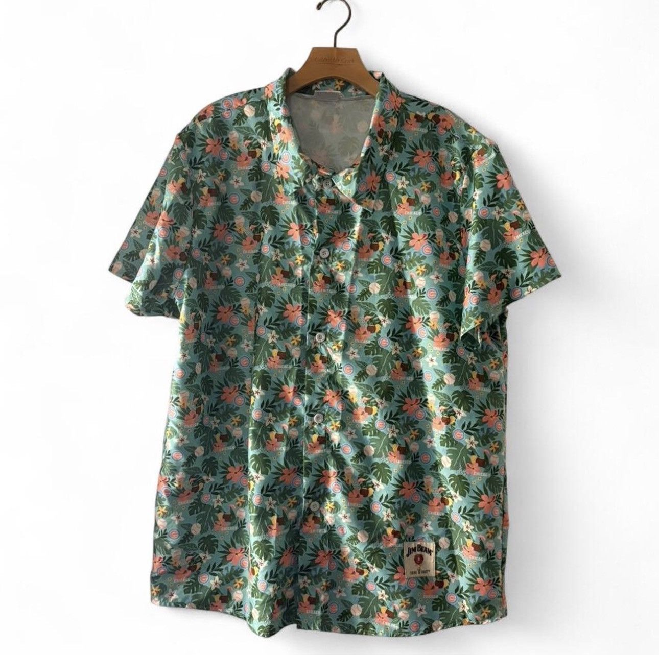 Other BDA Sports X Jim Beam Chicago Cubs Floral Hawaiian Shirt Size US XL / EU 56 / 4 - 1 Thumbnail