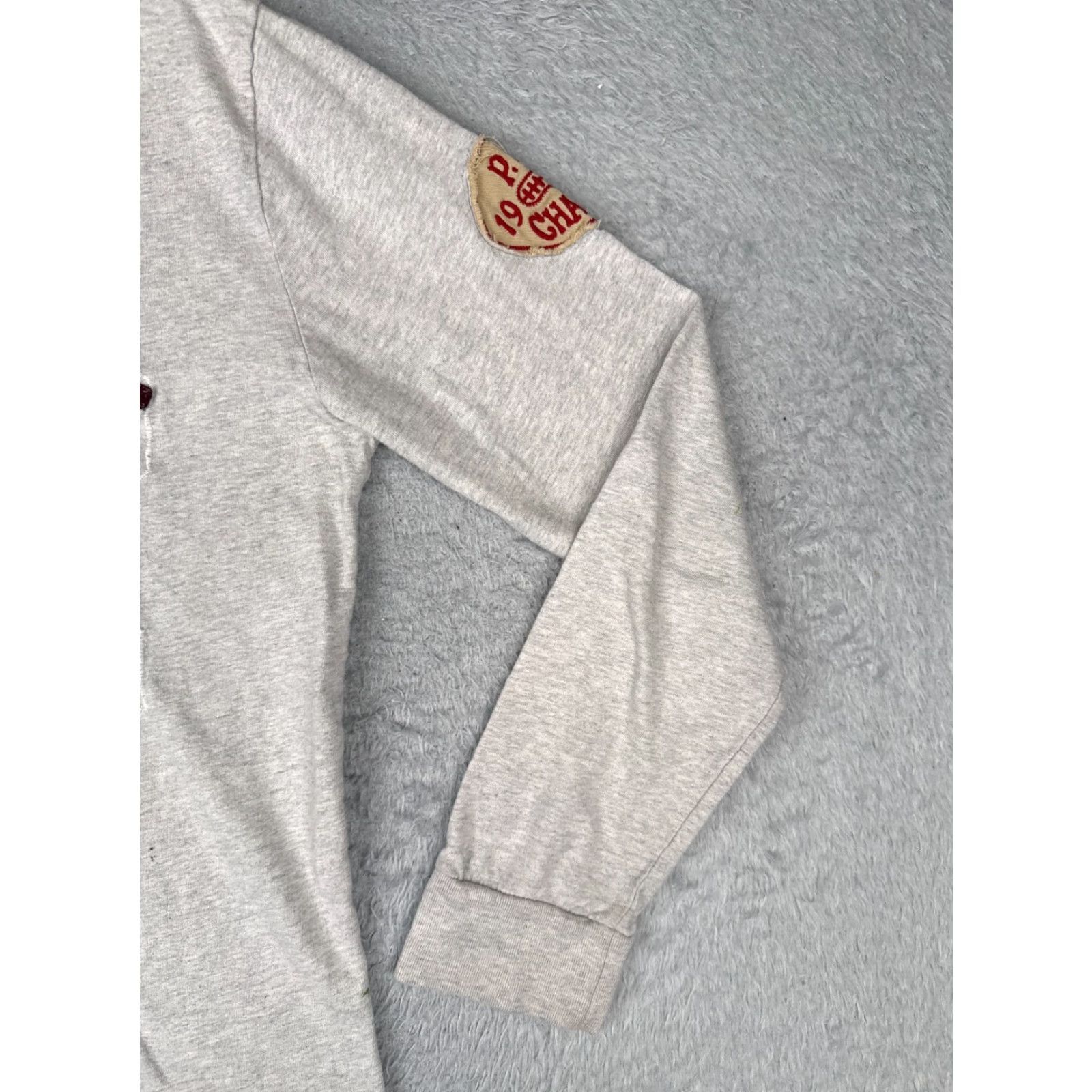 Ralph Lauren Polo Ralph Lauren Shirt Men Small Gray Spellout Logo Crew Long Sleeve #42 READ Size US S / EU 44-46 / 1 - 2 Thumbnail