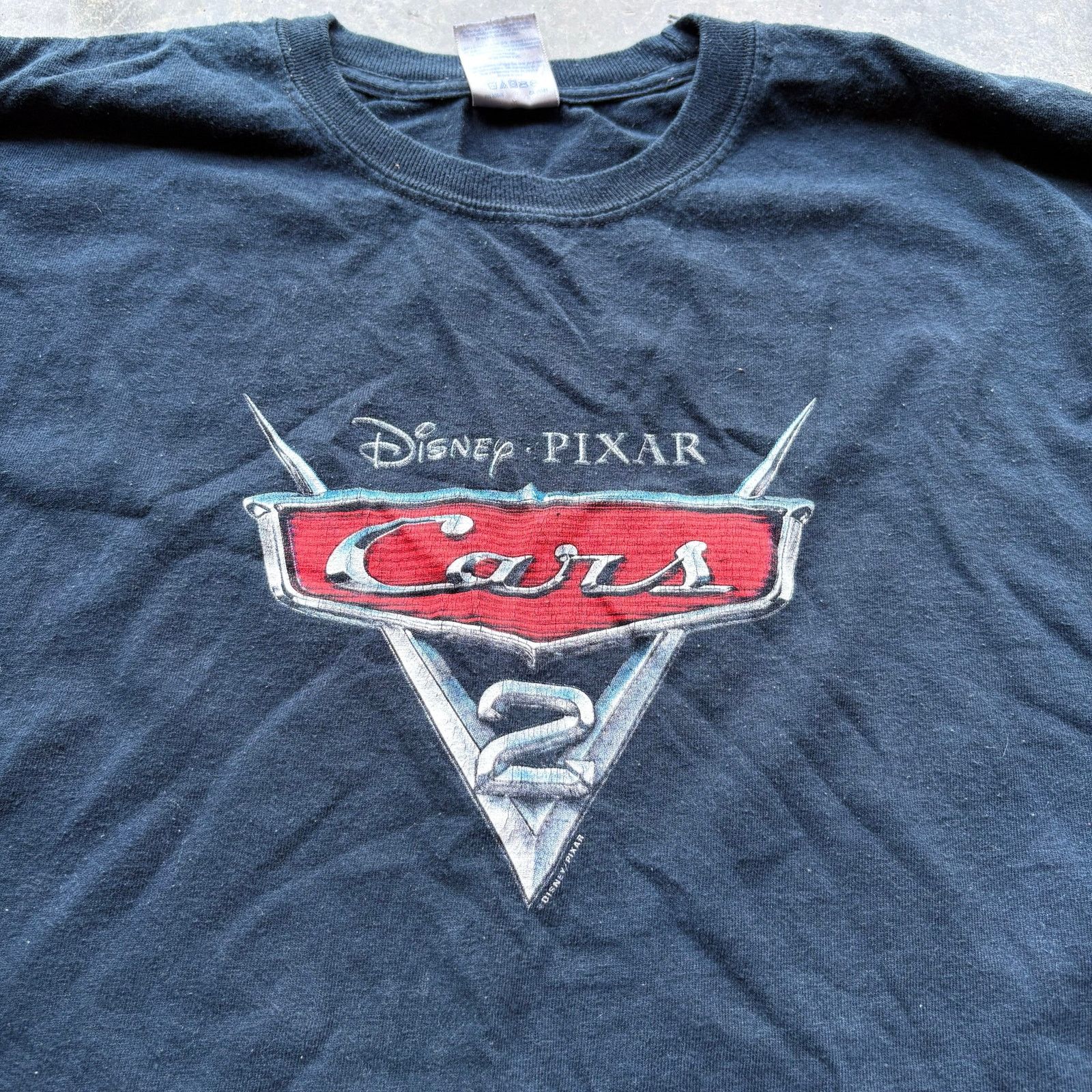 Vintage Vintage CARS 2 Disney Pixar Movie Promo Longsleeve Size US XXL / EU 58 / 5 - 3 Thumbnail