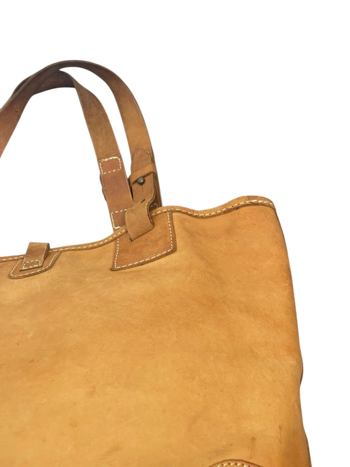 Genuine Leather Full Leather Beauty Patina Peaks Peak Japan Tote Bag 2🟩1 Size ONE SIZE - 16 Thumbnail