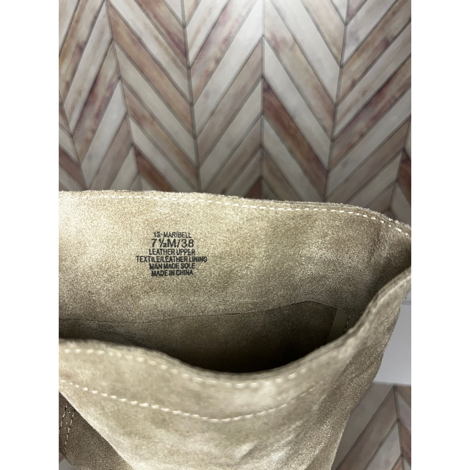 Other 1.State Maribell Pebble Suede Mid-Calf Boots Tan Womens 7.5M Size US 7.5 / IT 37.5 - 9 Thumbnail