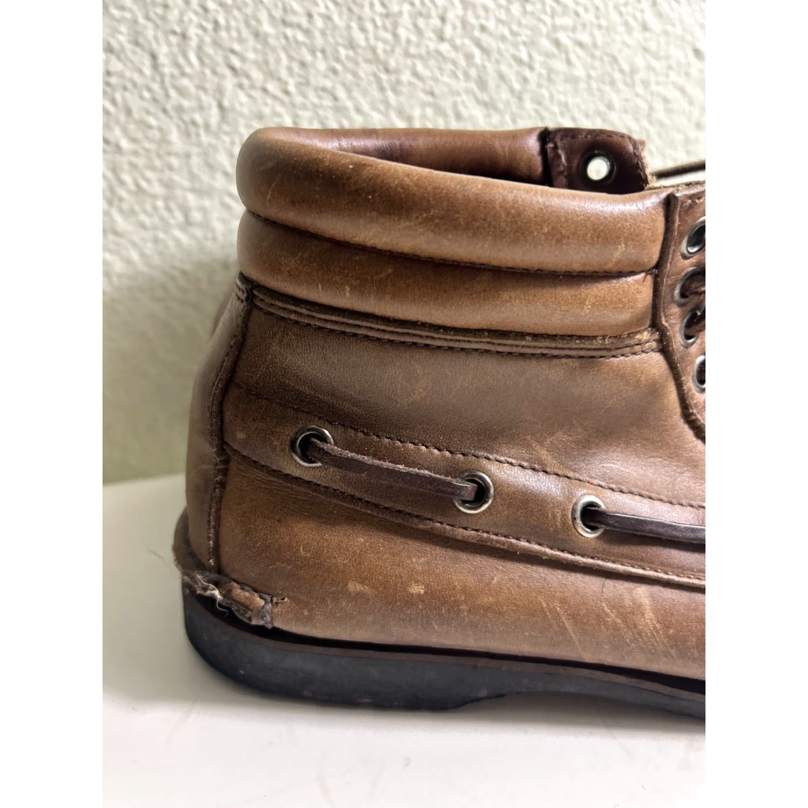 Vintage VINTAGE HH BROWN Moc Chukka Leather Boots Hiking Womens 7.5 Brown Leather Boots Chukka Hiking Women 7.5 Brown Mens) Size US 8 / IT 38 - 2 Thumbnail