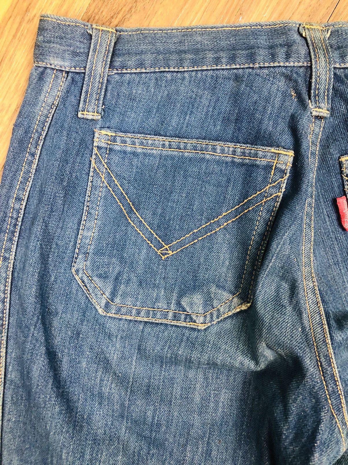 Beauty Beast Rare Vintage Heddon 70s Bell Bottom Flare Jeans (40) Size 32" / US 10 / IT 46 - 13 Thumbnail