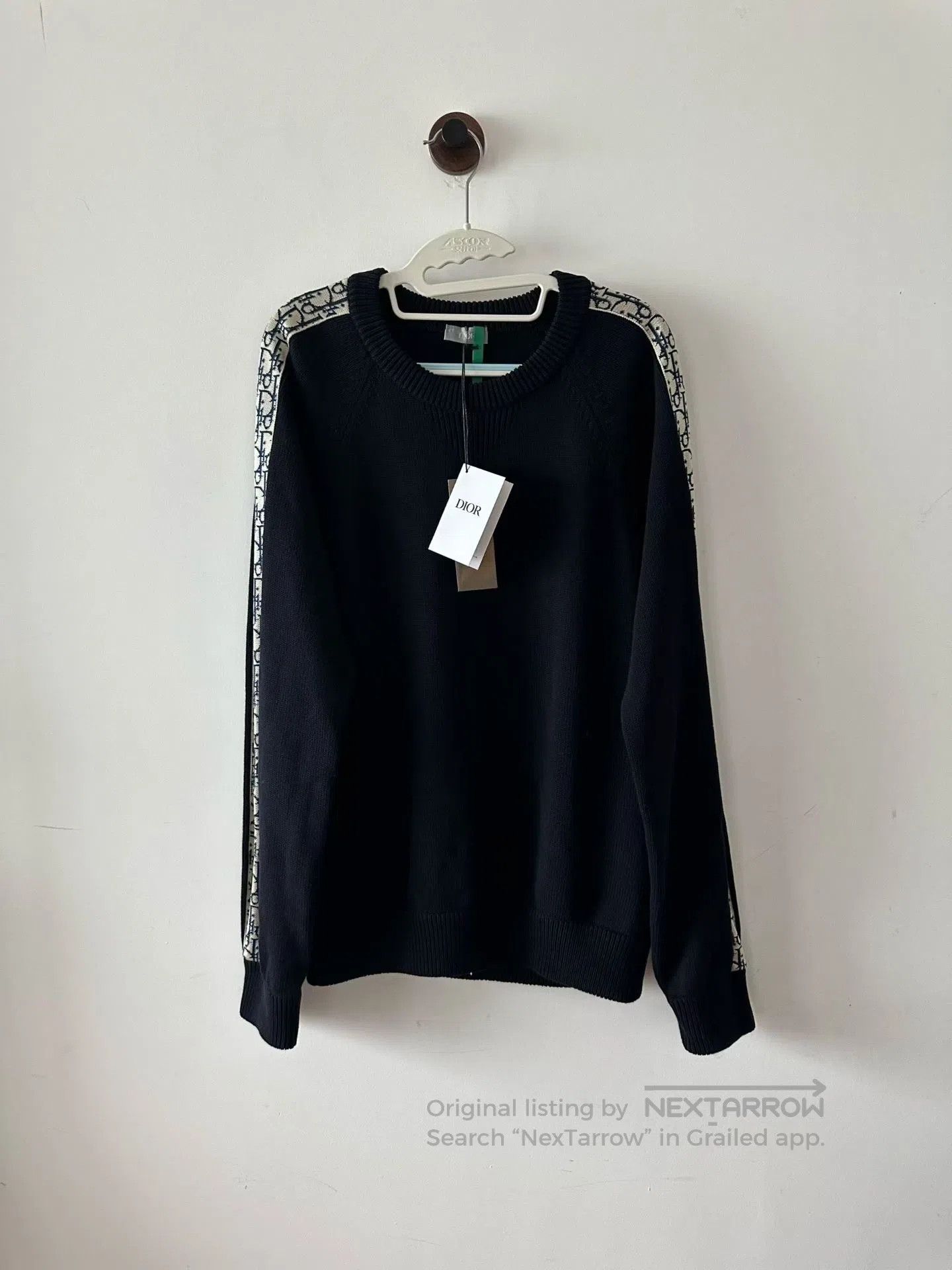 Dior Dior Navy Blue Dragon Arm Side Monogram Sweater| Size US L / EU 52-54 / 3 - 1 Thumbnail