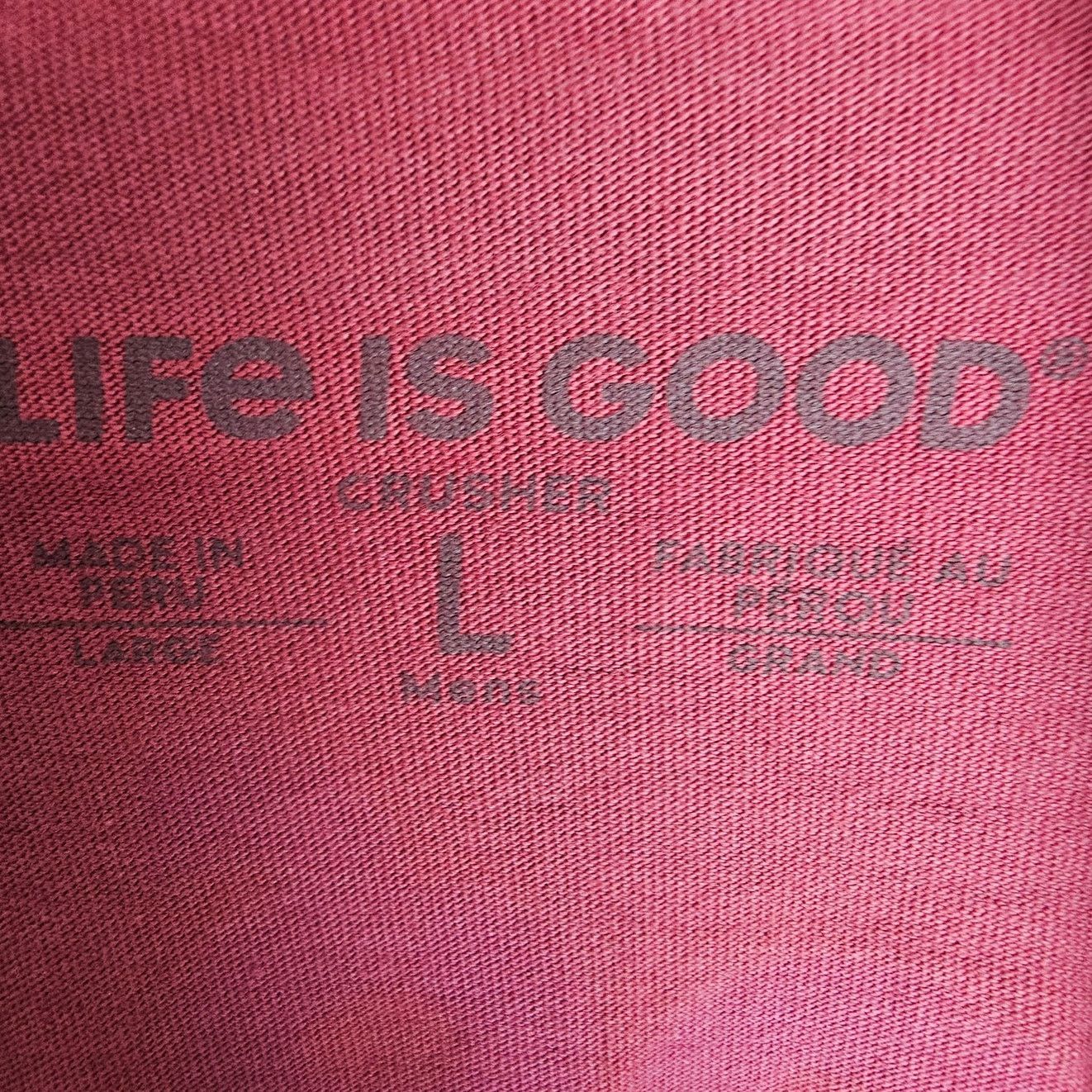 Life is Good Life Is Good Mens Christmas Dog Print Crusher Tee Size L Size US L / EU 52-54 / 3 - 5 Thumbnail