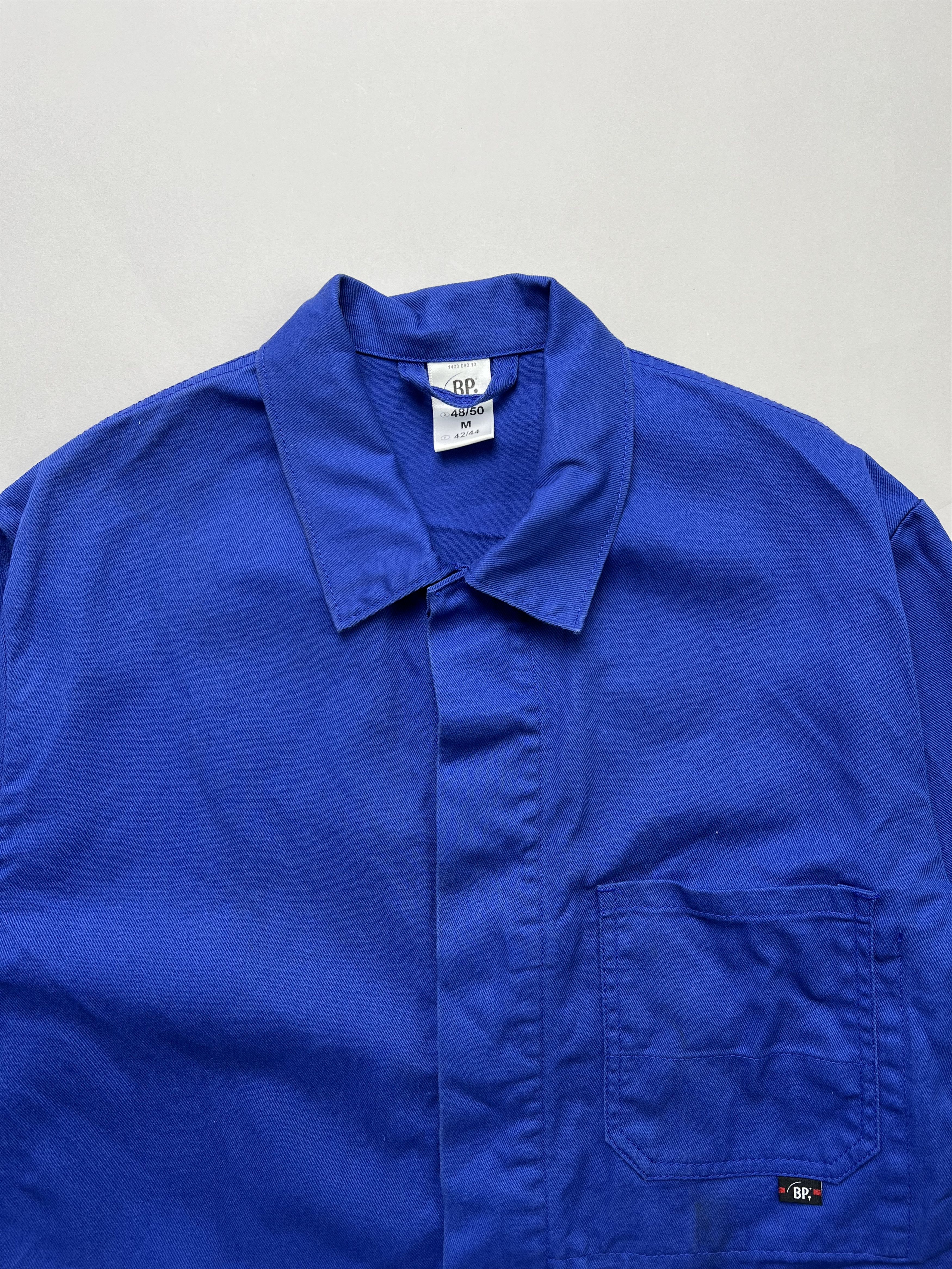 Vintage French Work Chore Jacket Vintage Bleu De Travail Size US M / EU 48-50 / 2 - 2 Thumbnail