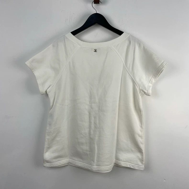 Chanel Chanel Laurel Wreath CC Short Sleeve Tee - dmc Size US L / EU 52-54 / 3 - 1 Thumbnail