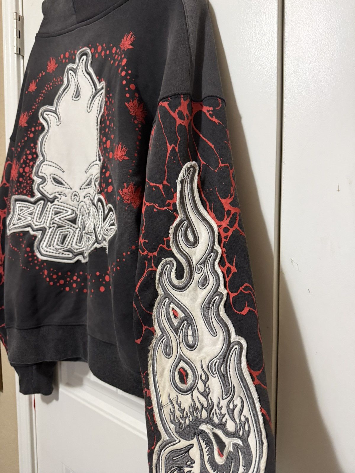 Other Burning Loud skull hoodie patchwork Size US M / EU 48-50 / 2 - 14 Thumbnail