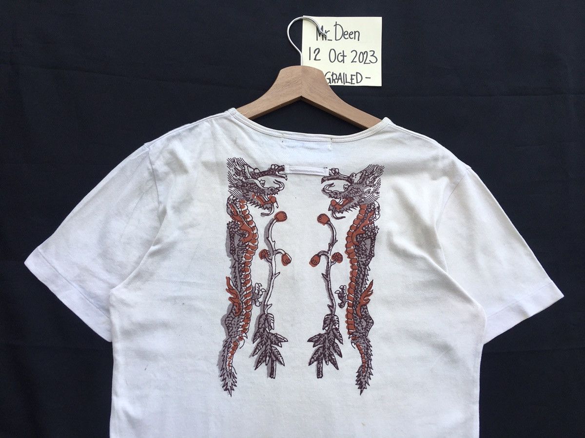Gaultier Homme Objet Vintage Jean Paul Gaultier Dragon Skull Eagle Print Shirt Size US M / EU 48-50 / 2 - 1 Thumbnail