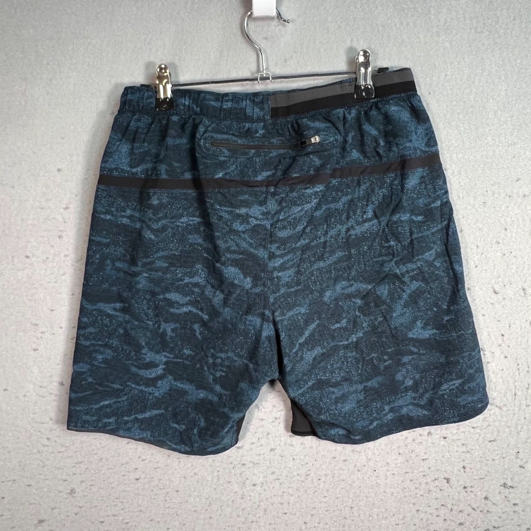 Lululemon VINTAGE Lululemon Surge Athletic Shorts Mens Medium Blue Camo Lined Reinforced Zipper Inseam 6in Cheap? Size US 31 - 2 Thumbnail