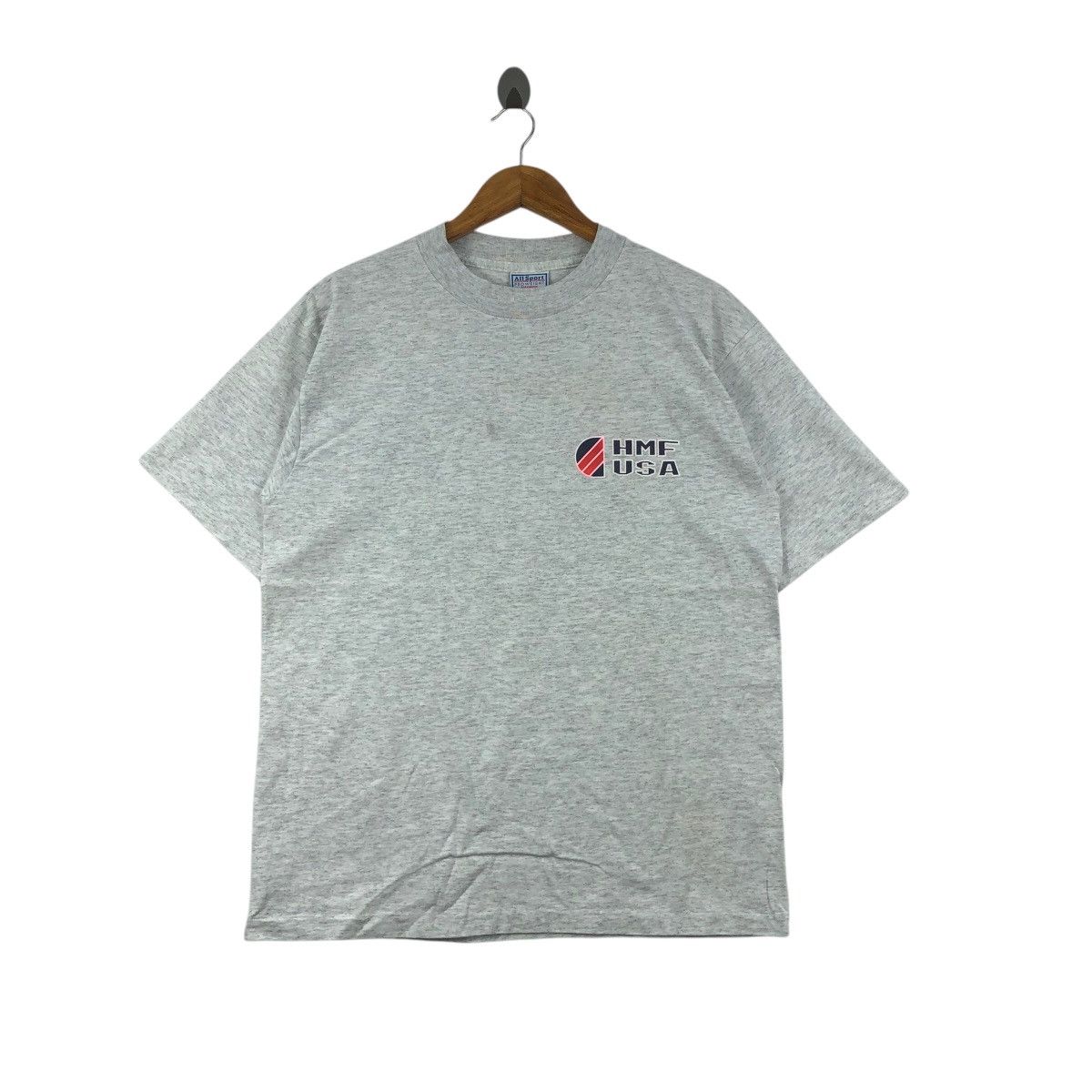 Vintage Vintage 90s HMF USA Tee Shirt All Sport Tag Size US M / EU 48-50 / 2 - 1 Thumbnail