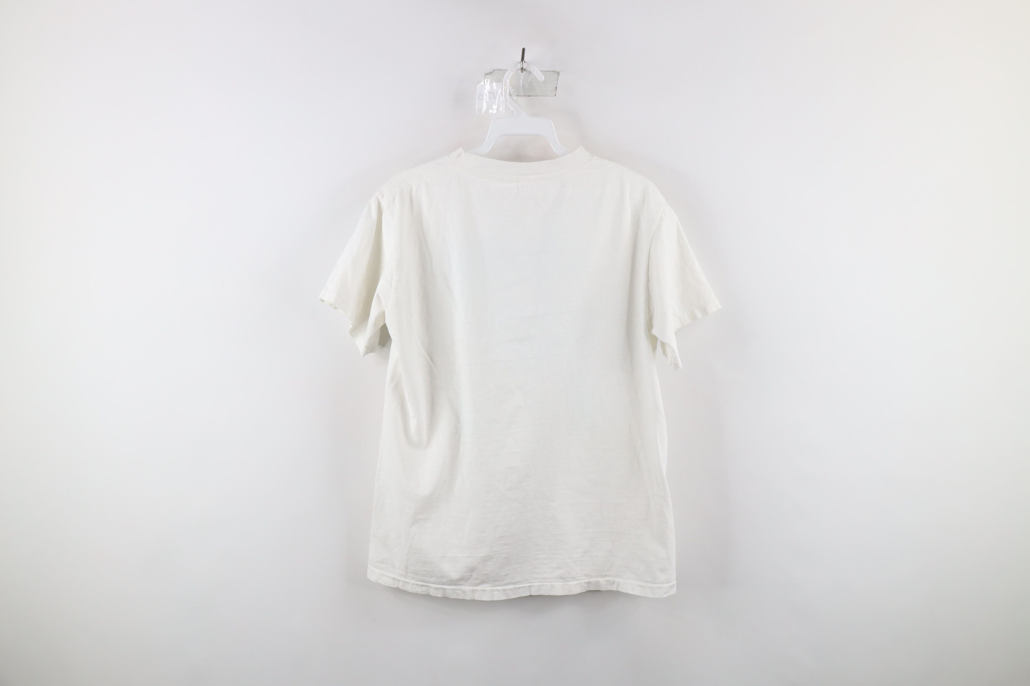 Vintage Vintage 90s Funny Brain On Drugs Breakfast T-Shirt White USA Size US M / EU 48-50 / 2 - 8 Thumbnail