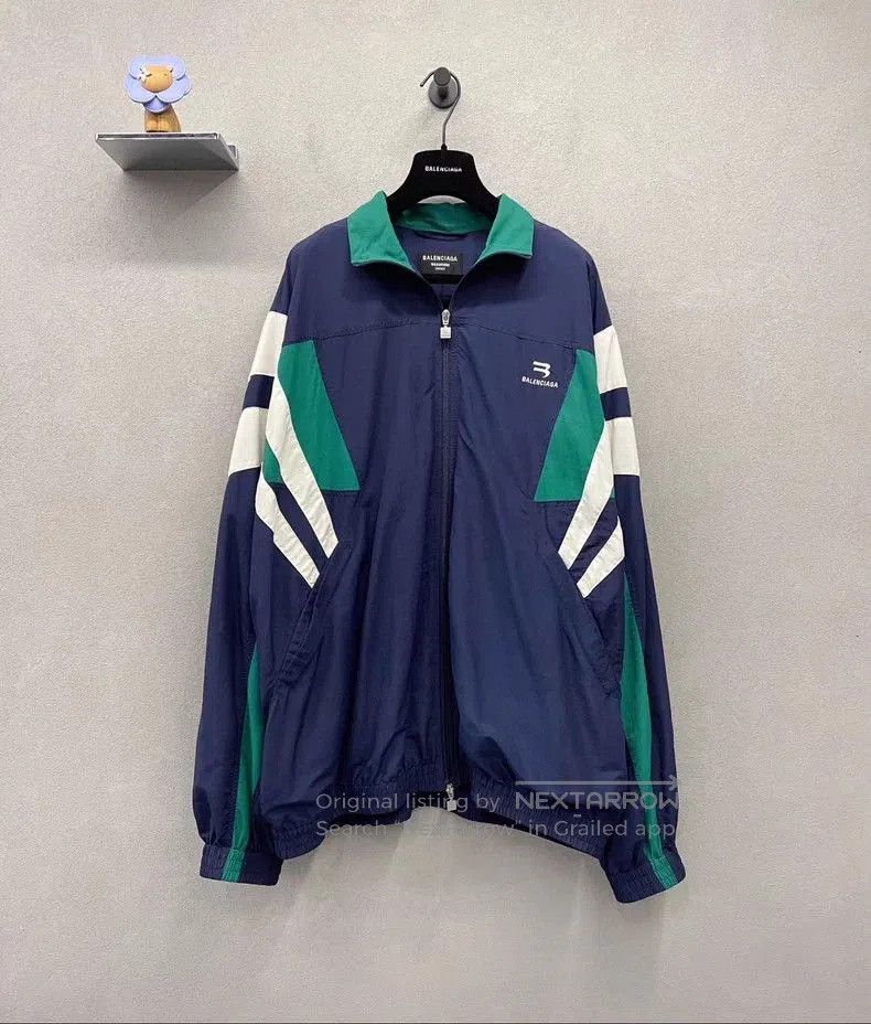 Balenciaga Balenciaga Paneled Stand-Collar Zip Jacket. Size US XL / EU 56 / 4 - 1 Thumbnail