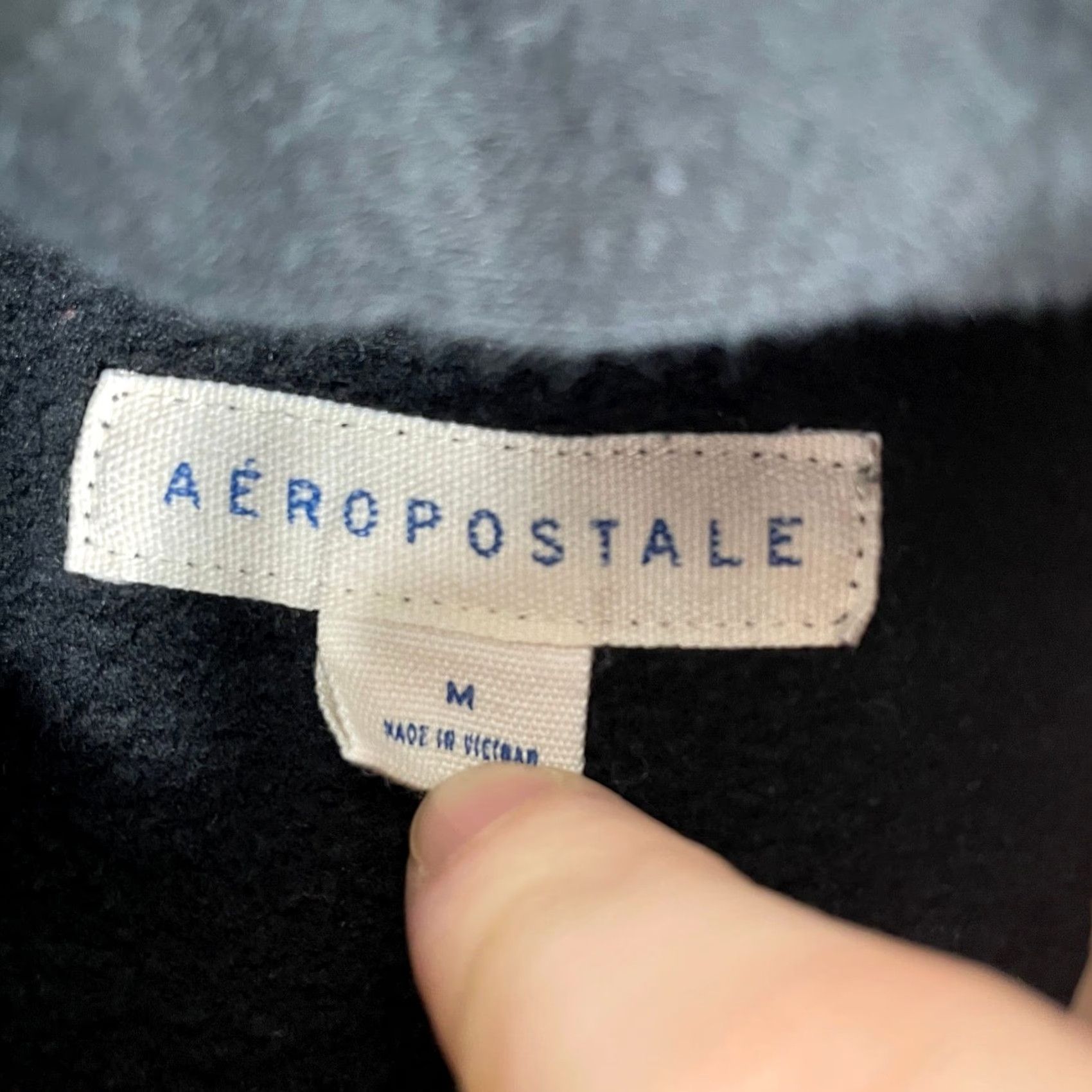 Aeropostale Aeropostale Hoodie Womens Medium Black Full Zip Logo Hooded Graphic Print Zip Sweatshirt Size M / US 6-8 / IT 42-44 - 3 Thumbnail