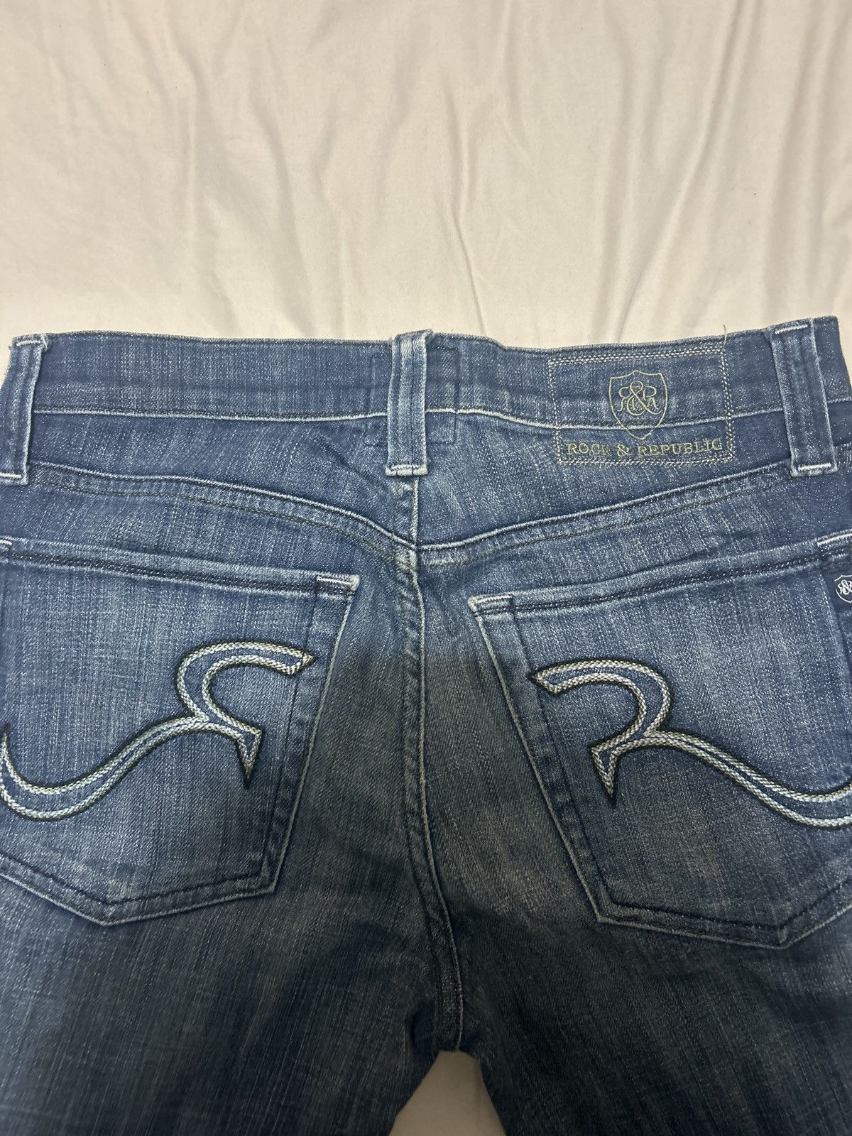 Rock & Republic Vintage Denim navy bell bottom jeans Size US 30 / EU 46 - 1 Thumbnail