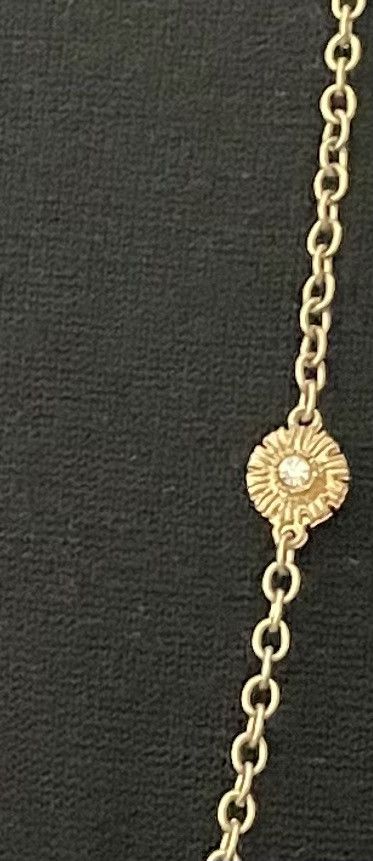 Vintage Antique Estate Sunflower Long Necklace Size ONE SIZE - 12 Thumbnail