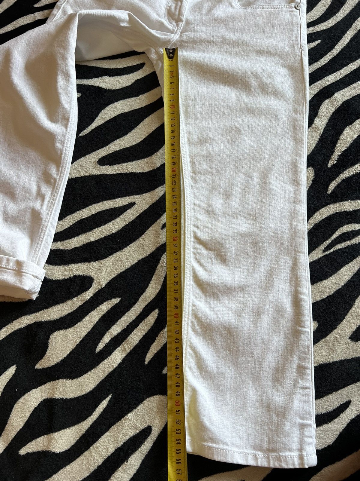 Burberry Burberry Brit Women’s Buckingham Skinny Leg Size 26 White Size 26" / US 2 / IT 38 - 16 Thumbnail