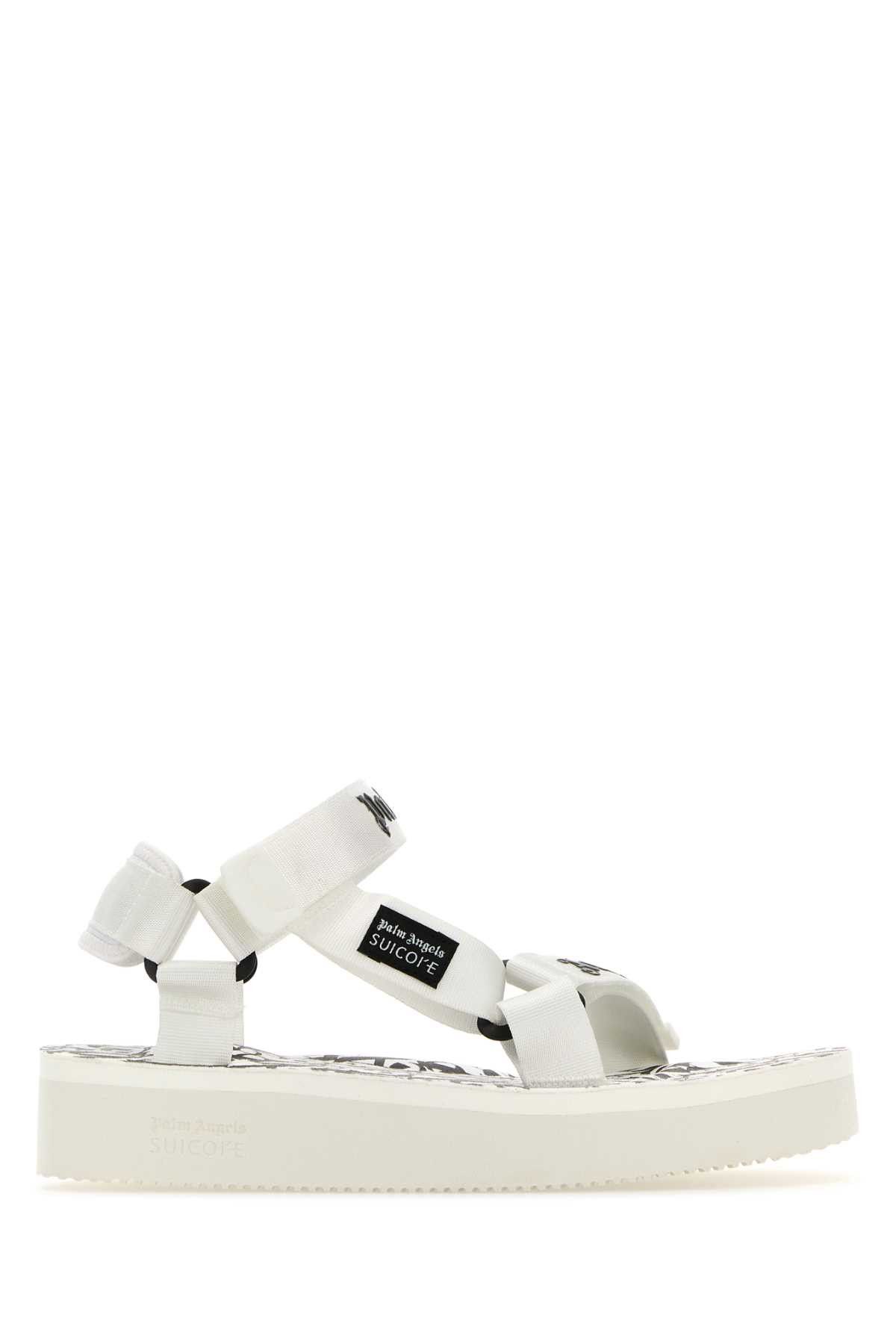 image of White Fabric Palm Angels X Suicoke Sandals, Women's (Size 6)