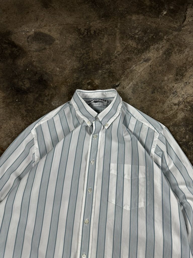 Schnaydermans Schnaydermans Stripped Button Up Shirt Size US XL / EU 56 / 4 - 4 Thumbnail