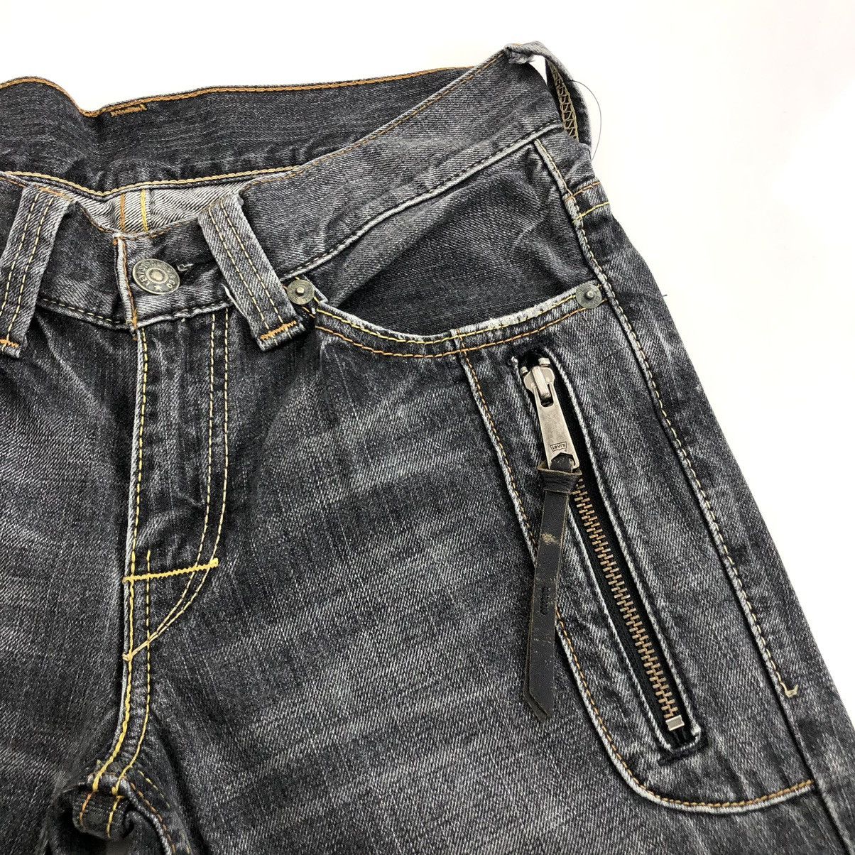 If Six Was Nine × Le Grande Bleu (L.G.B.) × Levi's Crazy Flare Jeans Levis 507 Multi Pocket Y2K Faded Pants Size US 32 / EU 48 - 6 Thumbnail
