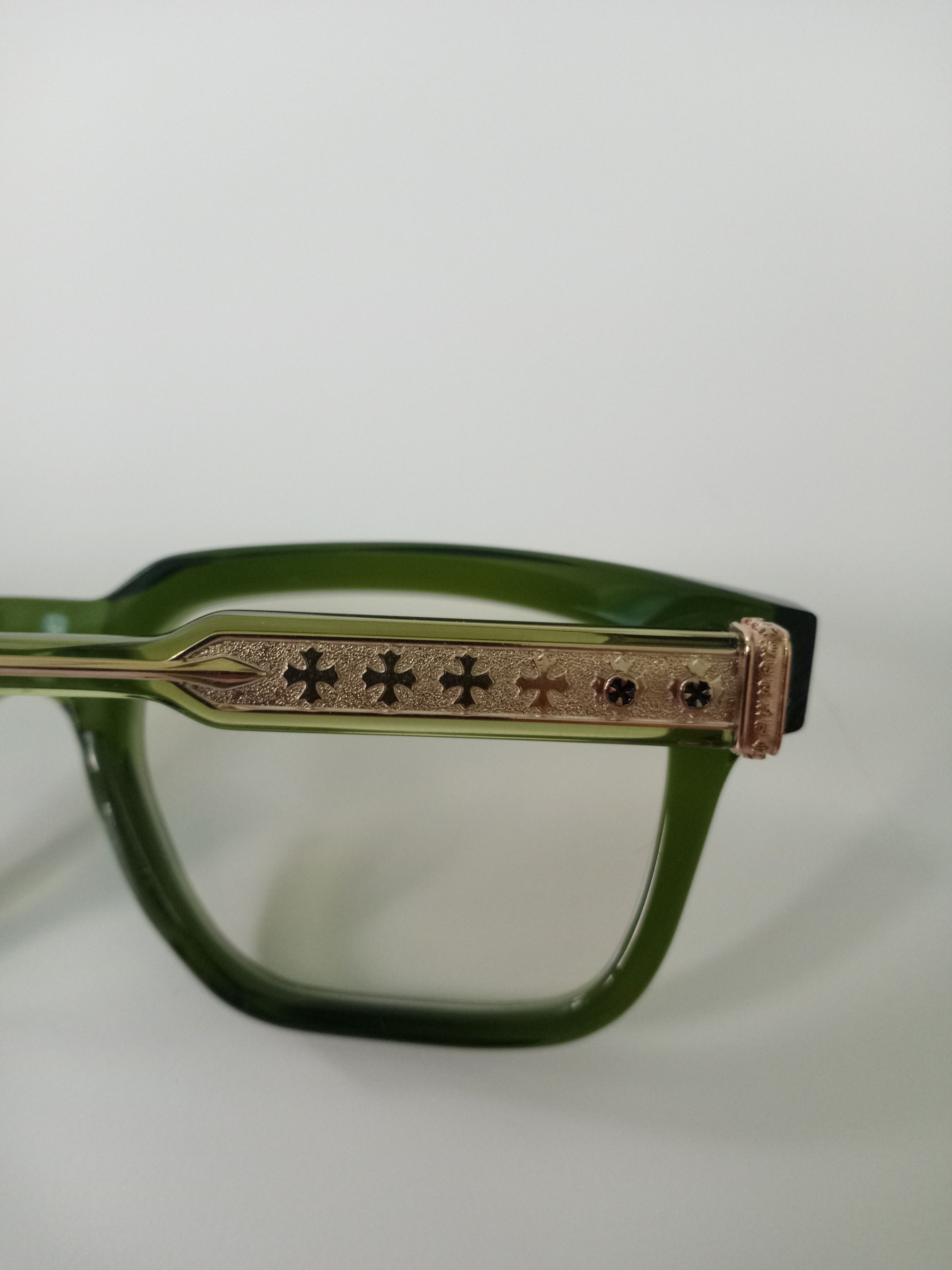 Chrome Hearts Chrome Hearts Green Ambidixtrous Glasses - Size 53[]21-151 Size ONE SIZE - 7 Thumbnail