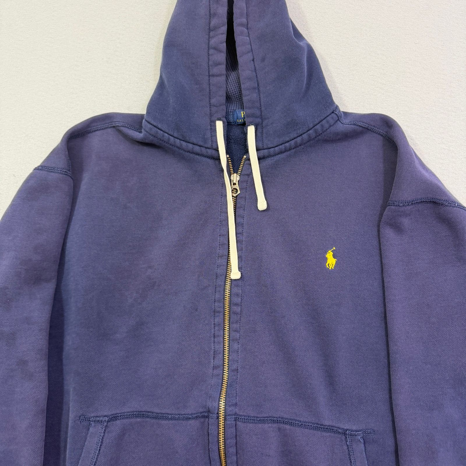 Polo Ralph Lauren Polo Ralph Lauren Full Zip Hoodie Men's 2XB Faded Distressed Size US XXL / EU 58 / 5 - 2 Thumbnail