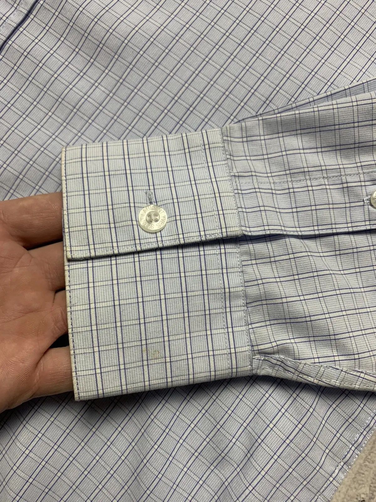 Vintage × Yves Saint Laurent Vintage Yves Saint Laurent plaid shirt light blue size M Size US M / EU 48-50 / 2 - 5 Thumbnail