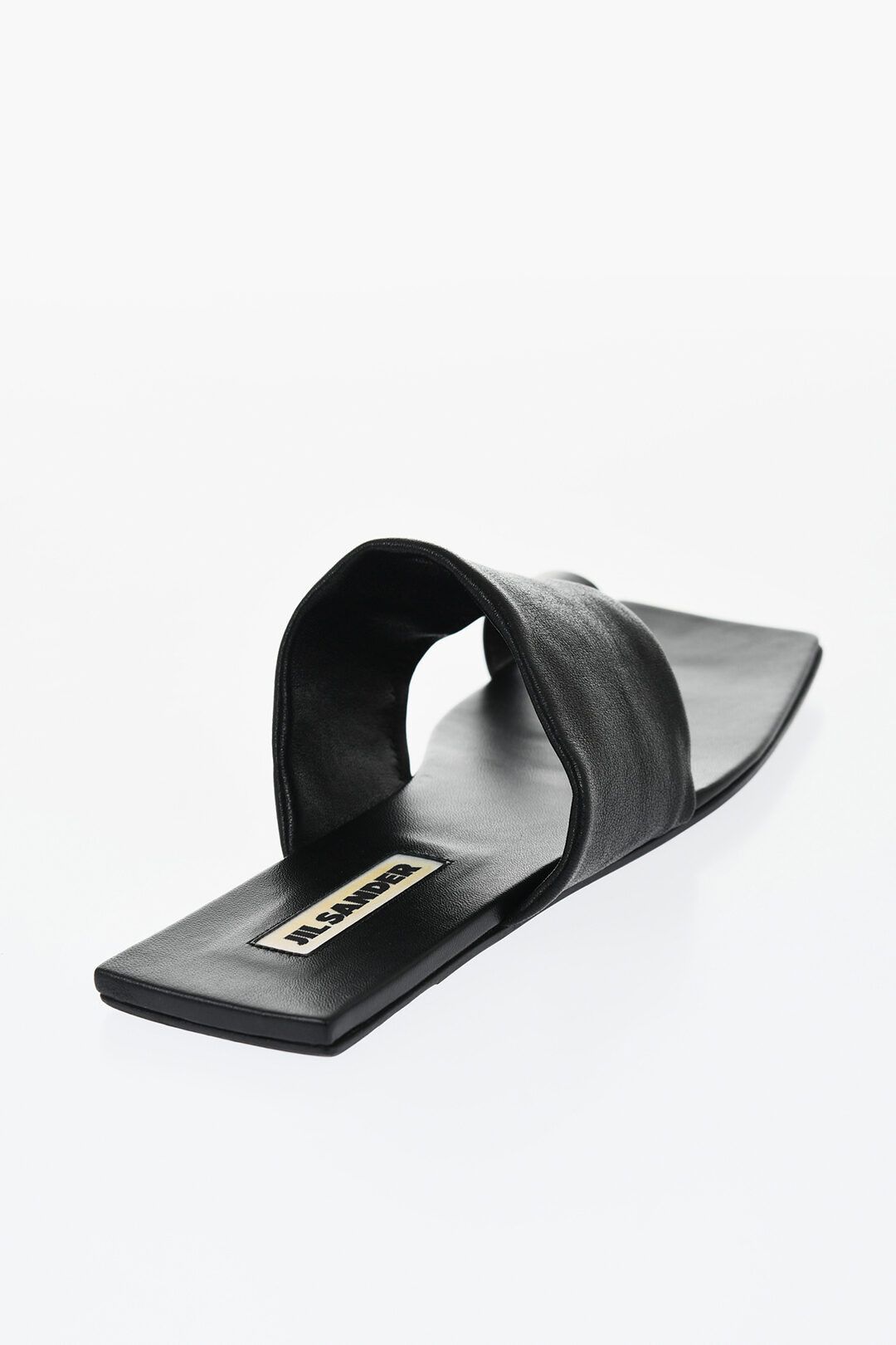 Jil Sander og1mm1225 Flip-flop Leather Sandals in Black Size US 7 / IT 37 - 3 Thumbnail