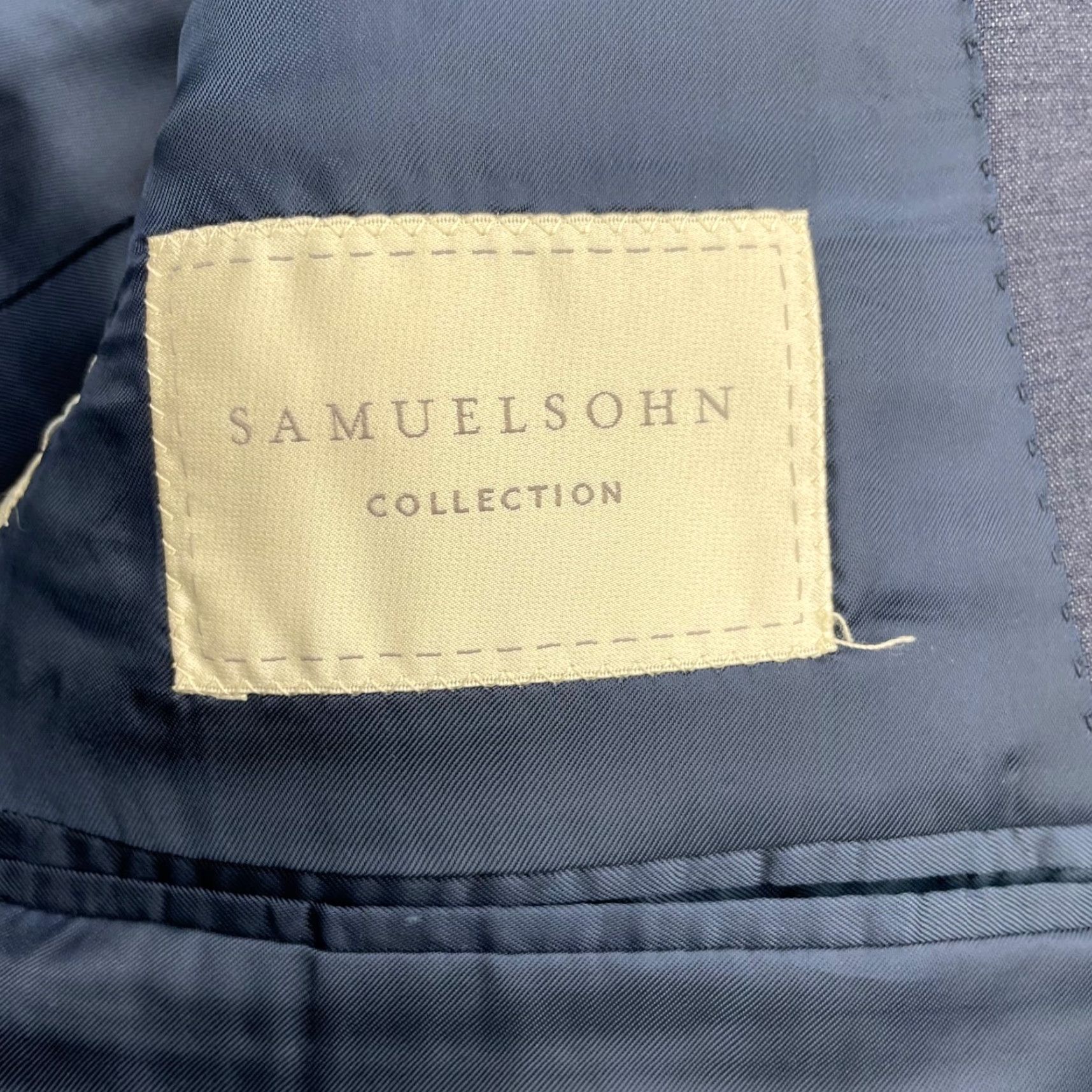 Vintage Samuelsohn Blazer Jacket 2-Button Navy Blue 100% Wool 42S Short Men Mens Vintage? No. (Oops) Size 42R - 6 Thumbnail