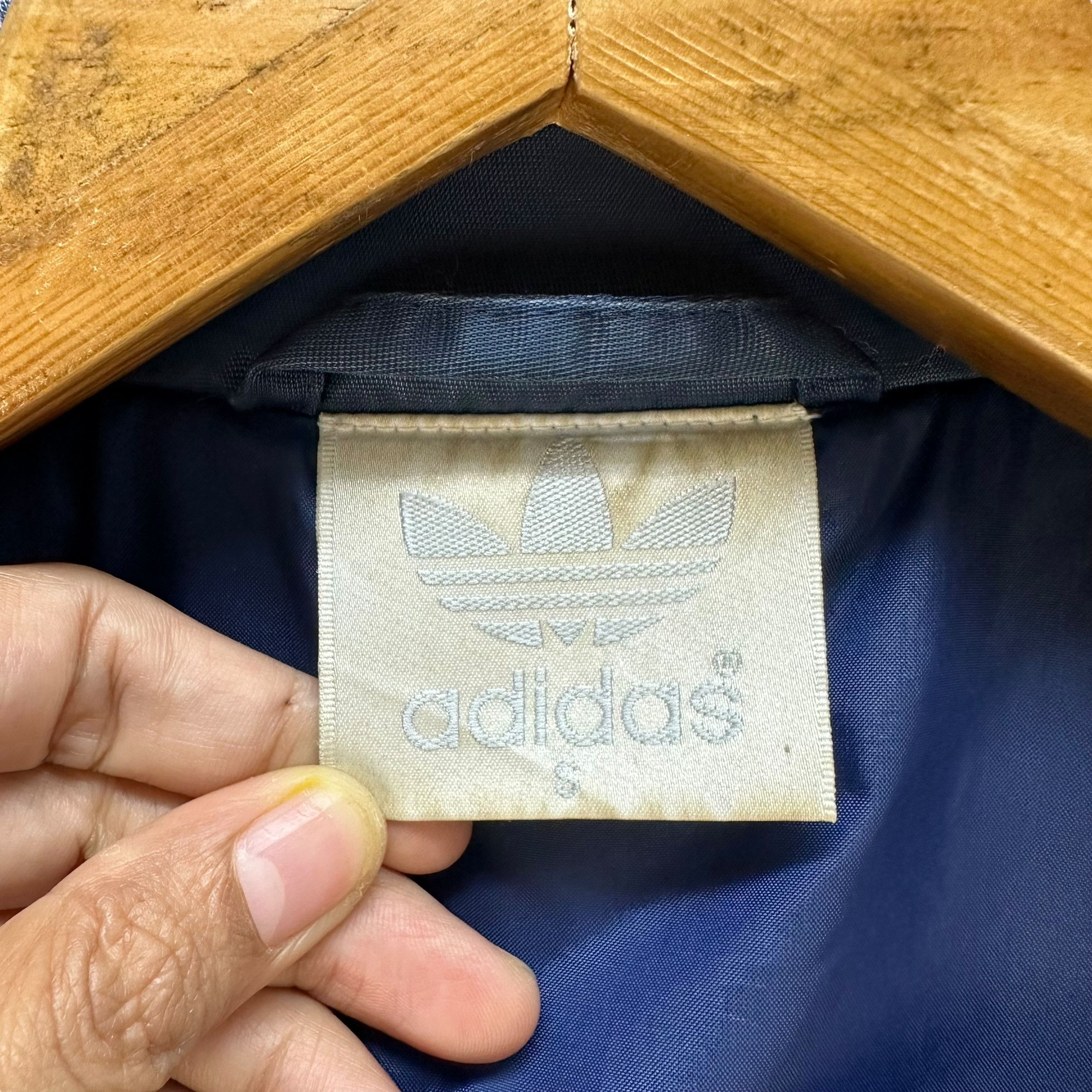 Adidas ADIDAS Trefoil Big Logo Blue Collared Jacket #A50-1177 Size US S / EU 44-46 / 1 - 17 Thumbnail