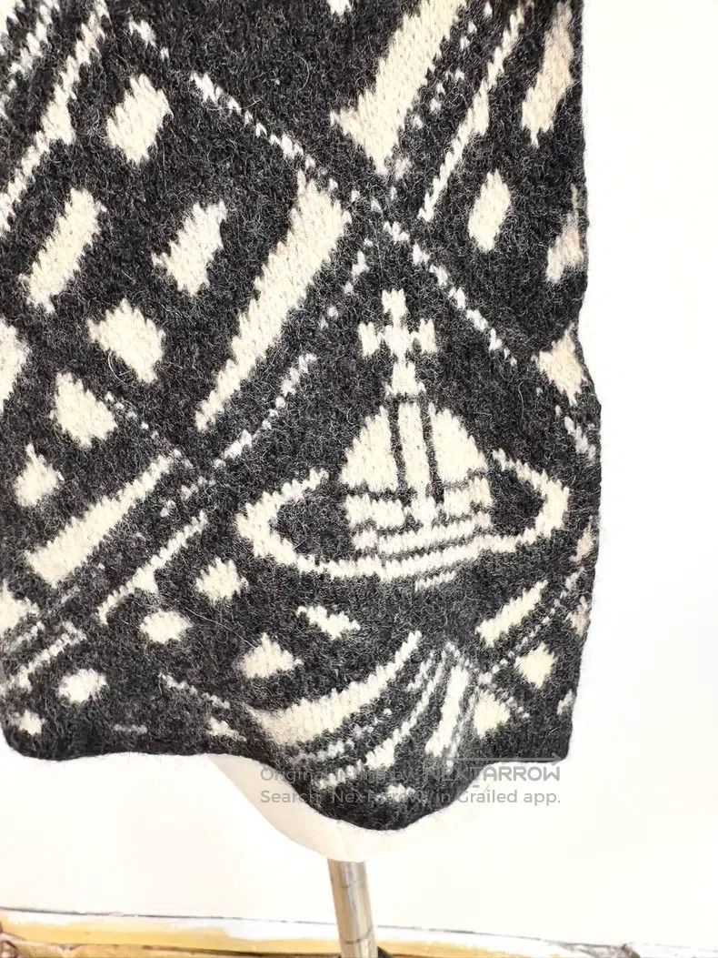 Vivienne Westwood Vivienne Westwood Black and White Houndstooth Letter Satur Size ONE SIZE - 5 Thumbnail