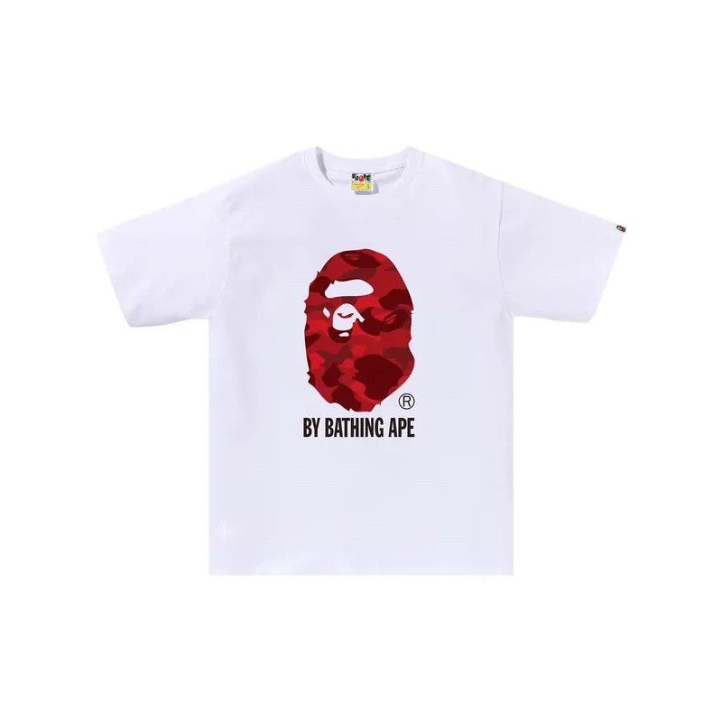 Bape BAPE Color Camo By Bathing Ape Tee White/Red Size US XXL / EU 58 / 5 - 1 Thumbnail