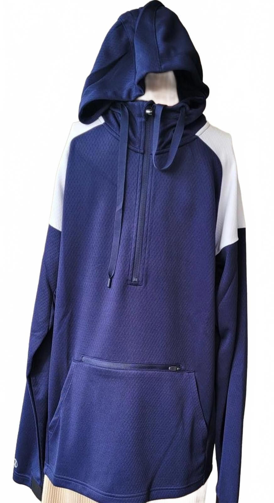 Holloway Navy Blue Holloway Adult Hoodie Athletic Zip Jacket Size M Size US M / EU 48-50 / 2 - 1 Thumbnail