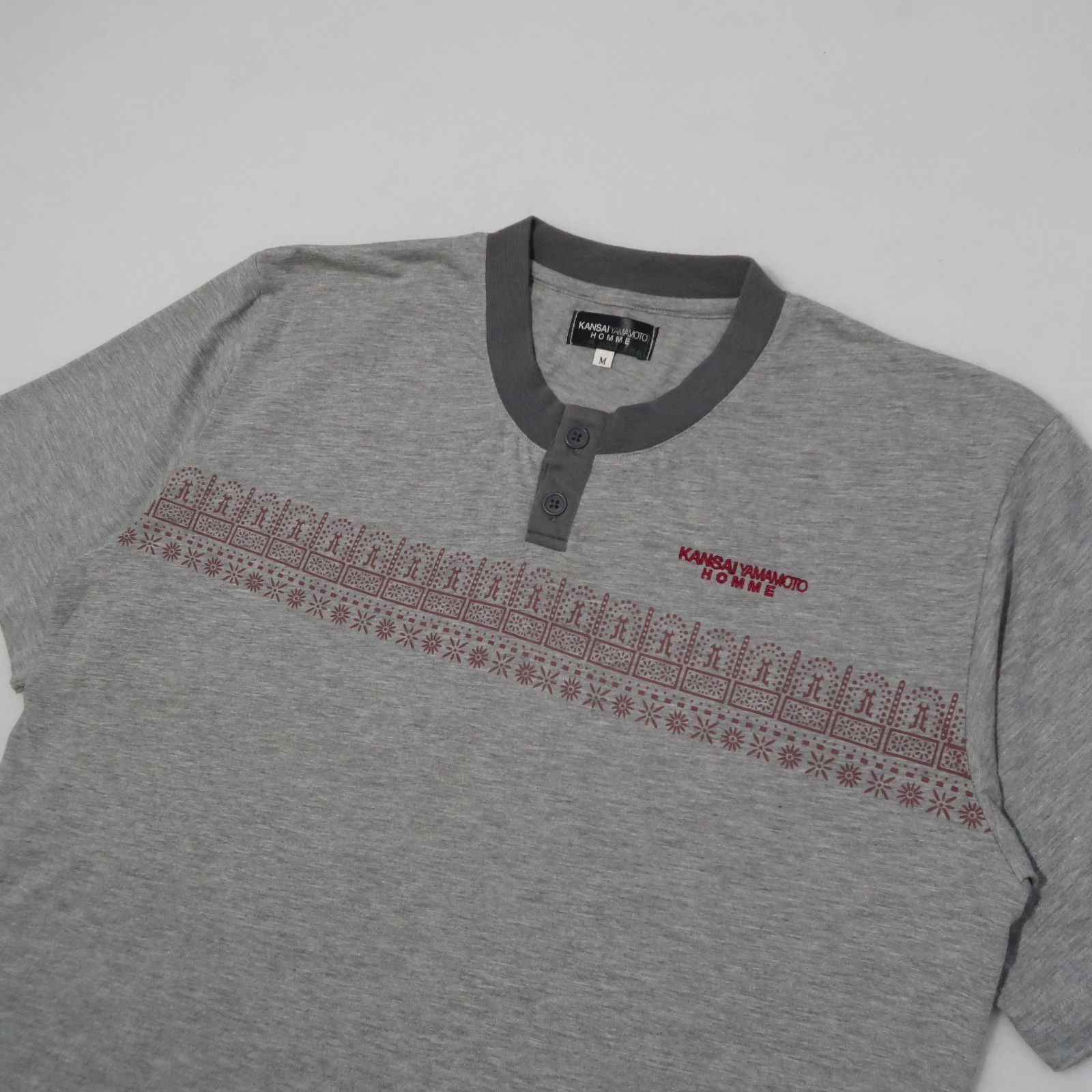 Yohji Yamamoto 1990s Kansai Yamamoto Homme Ethnic T-Shirt Size US L / EU 52-54 / 3 - 3 Thumbnail