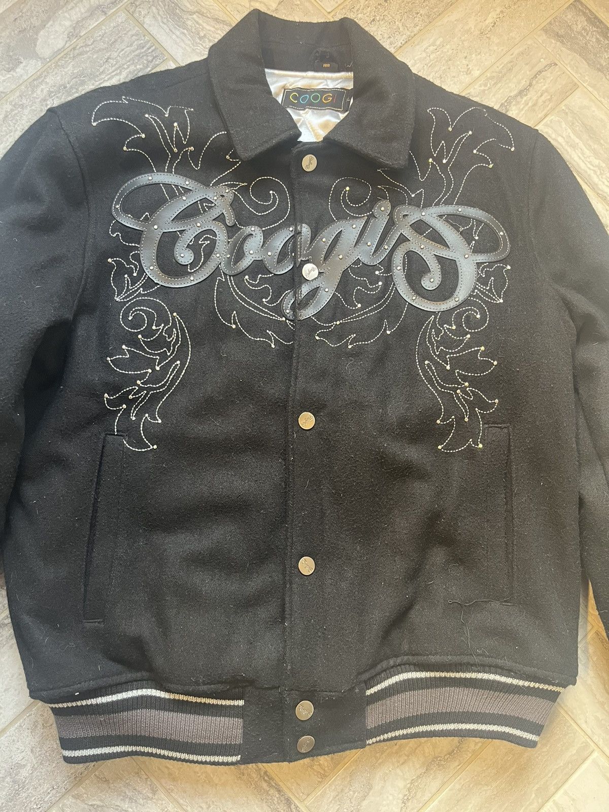 Coogi black coogi varsity jacket Size US XL / EU 56 / 4 - 2 Thumbnail