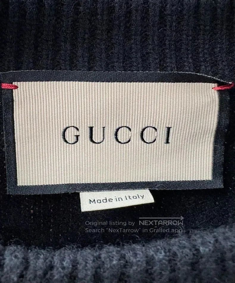 Gucci Elegant Black Knit Sweater with Embellishments. Size US S / EU 44-46 / 1 - 5 Thumbnail
