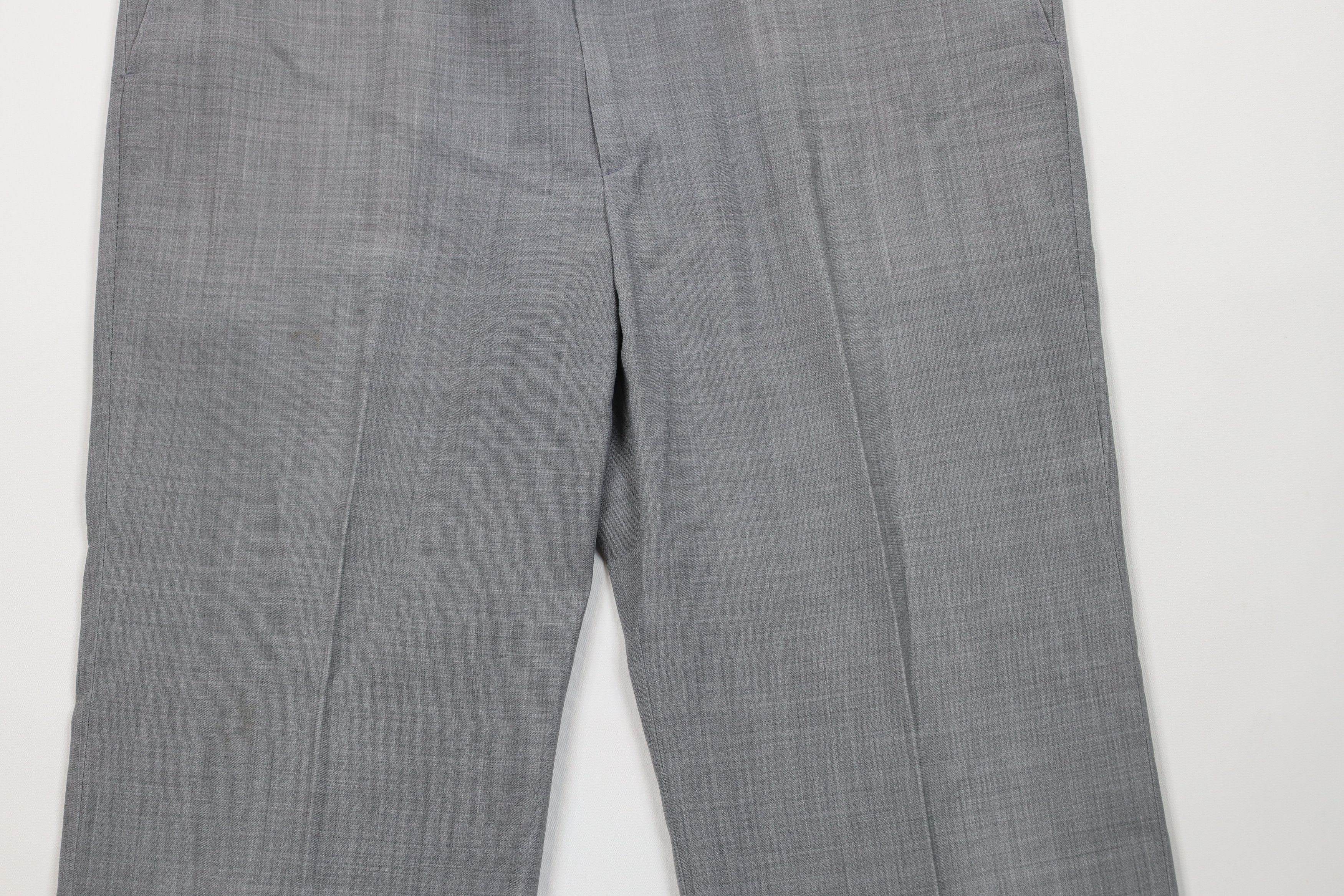 Vintage Vintage 90s Streetwear Chambray Knit Wide Leg Chino Pants Size US 36 / EU 52 - 3 Thumbnail
