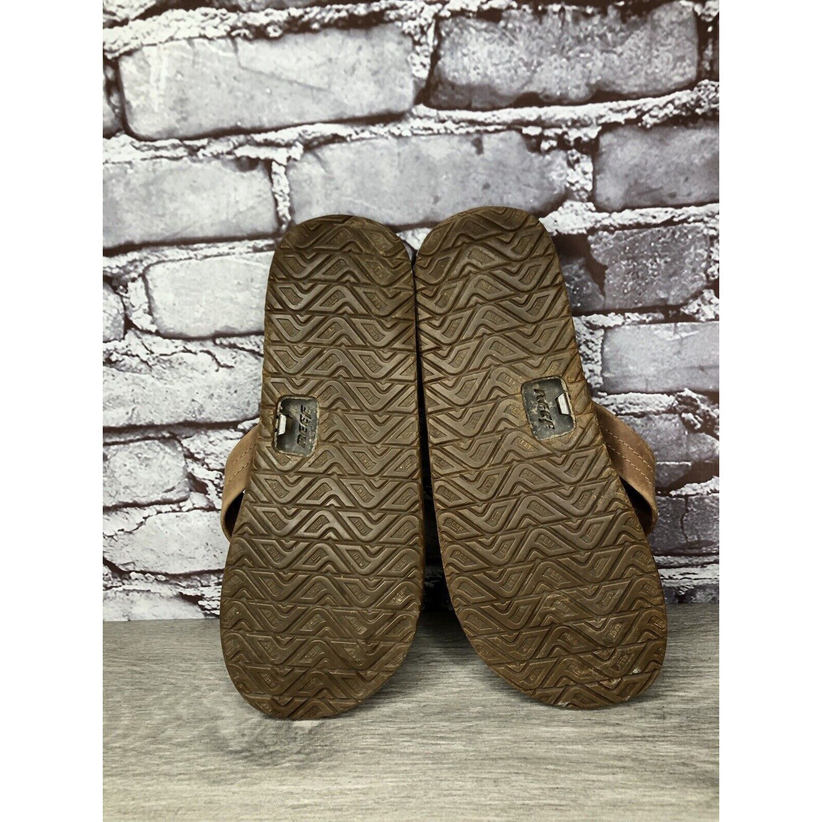 REEF Reef TQT Brown Leather Bottle Opener Beach Flip Flops Sandal Size US 9 / EU 42 - 12 Thumbnail